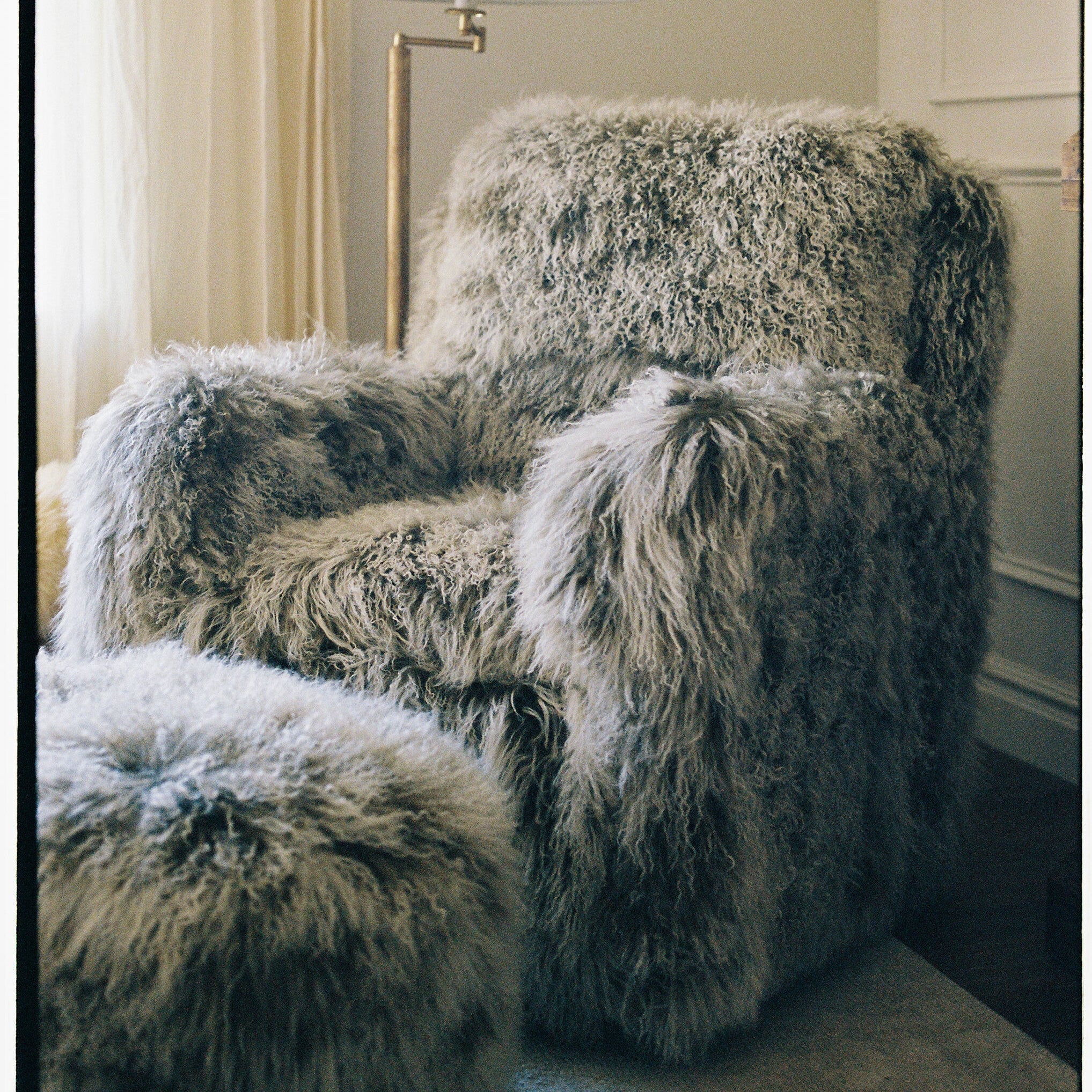 Genuine Tibetan Fur Hide Swatch