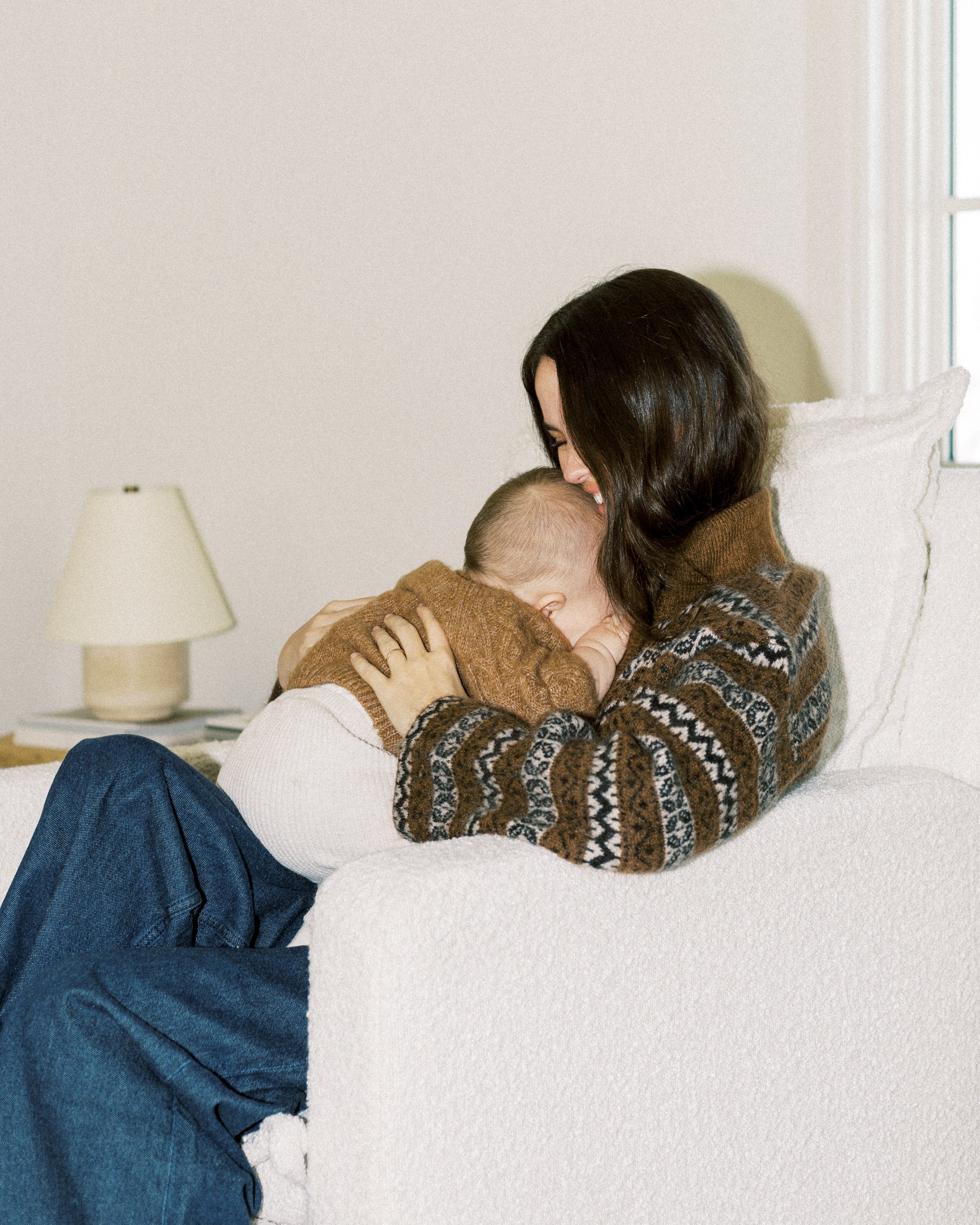 Flynn – Gliding Swivel Nursery Recliner - High Performance Bouclé Oyster