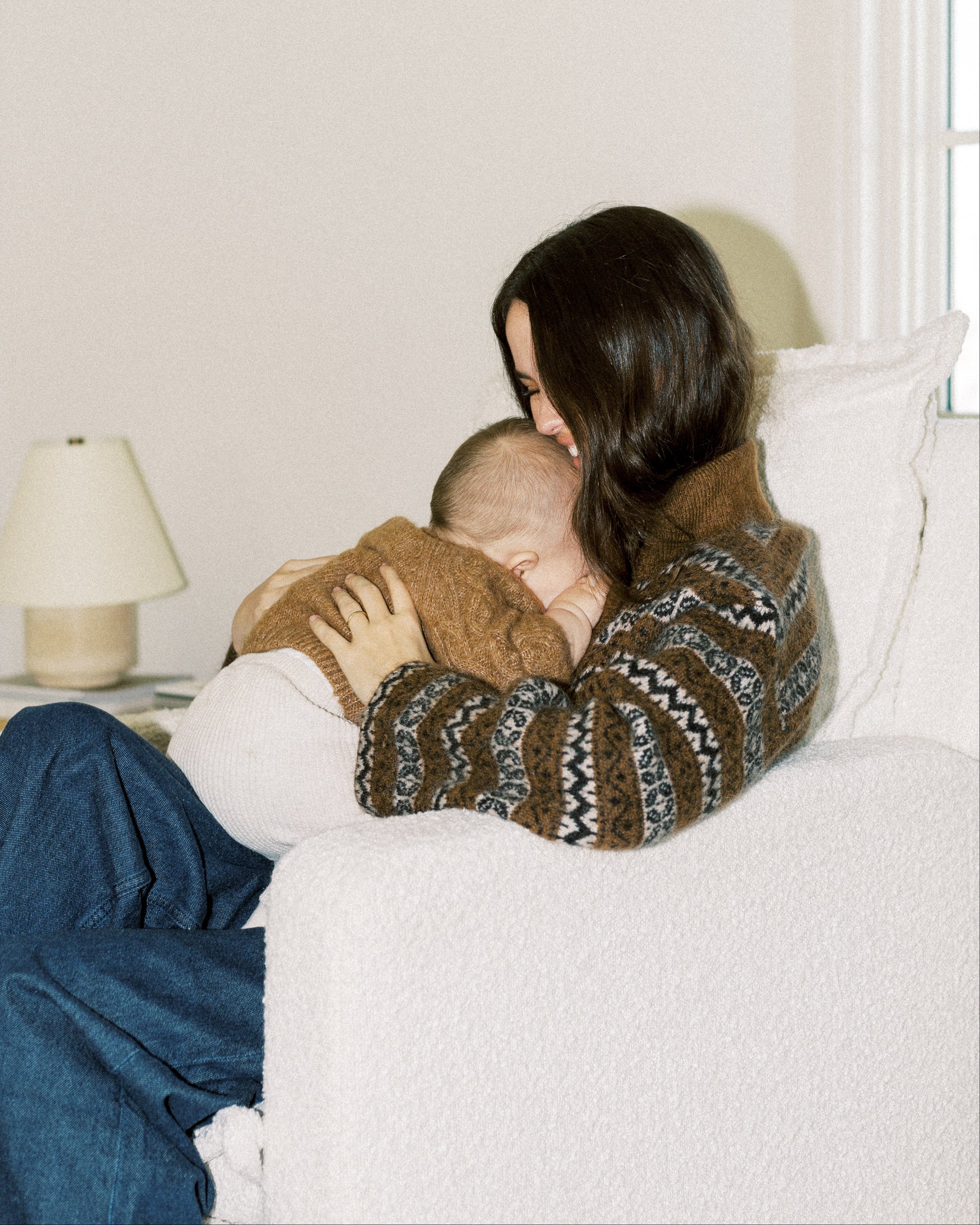 Flynn – Gliding Swivel Nursery Recliner - High Performance Bouclé Oyster