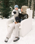 Flynn – Gliding Swivel Nursery Recliner - Sheepskin Cloud