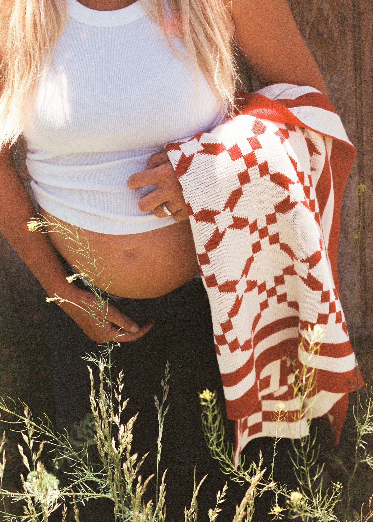 Keepsake Blanket - Red Stitch