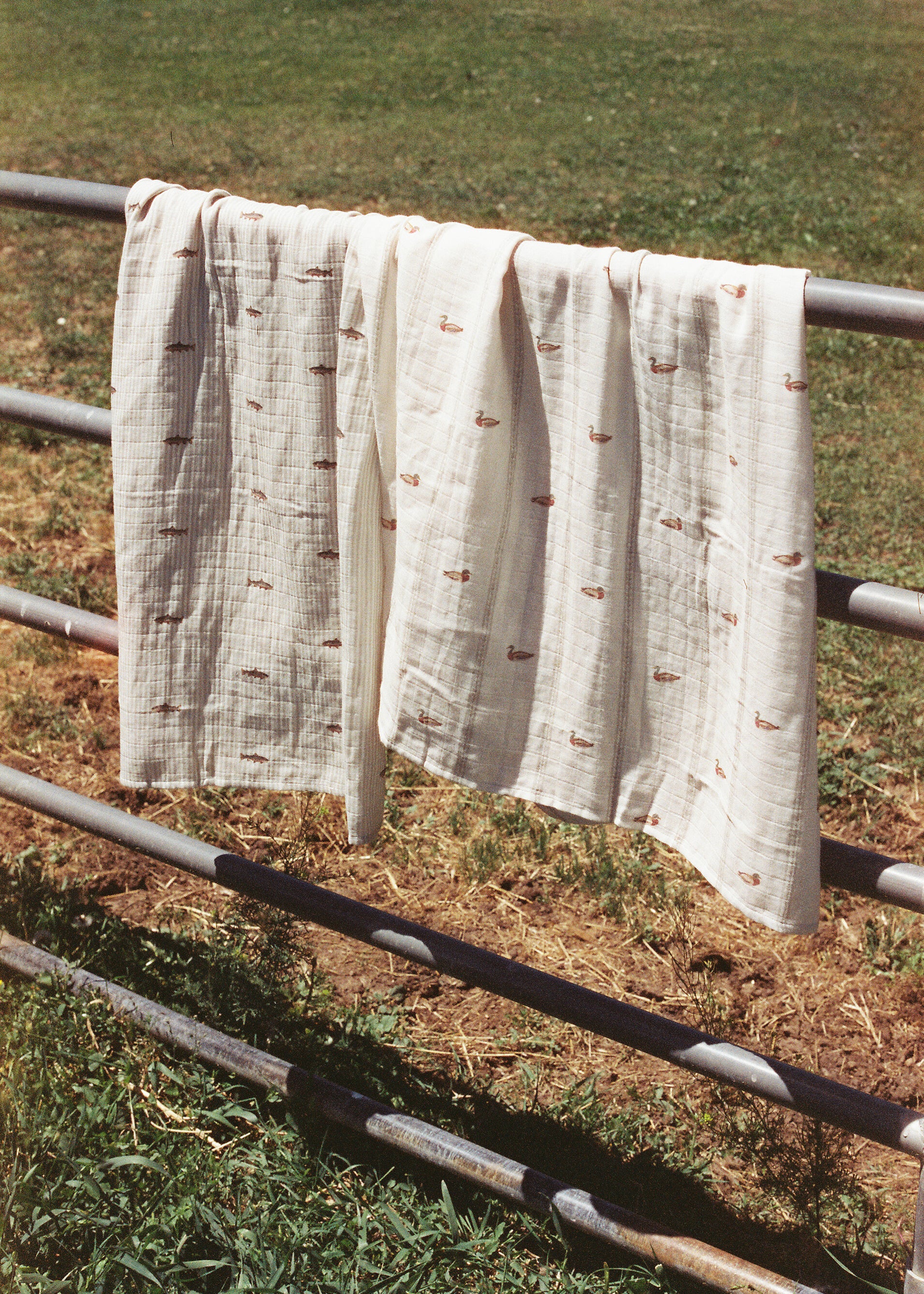Mallard Duck & Trout - Muslin Swaddle Blanket Set