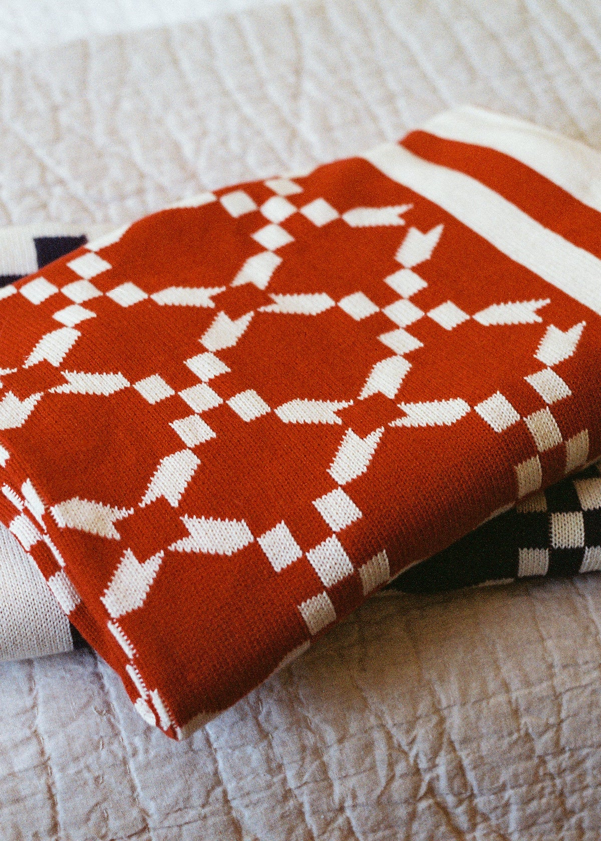 Keepsake Blanket - Red Stitch