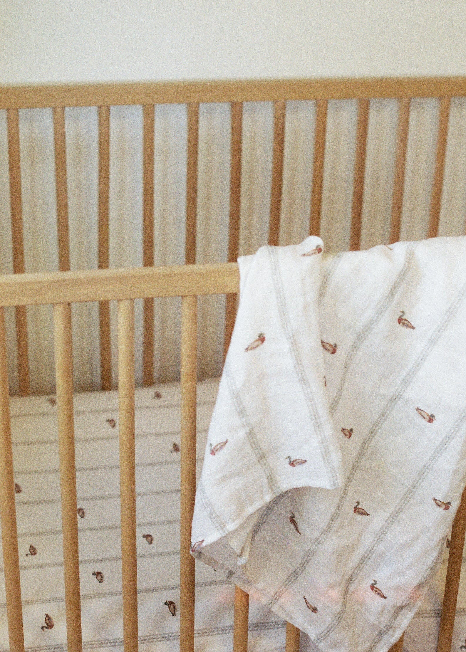 Mallard Duck & Trout - Muslin Swaddle Blanket Set