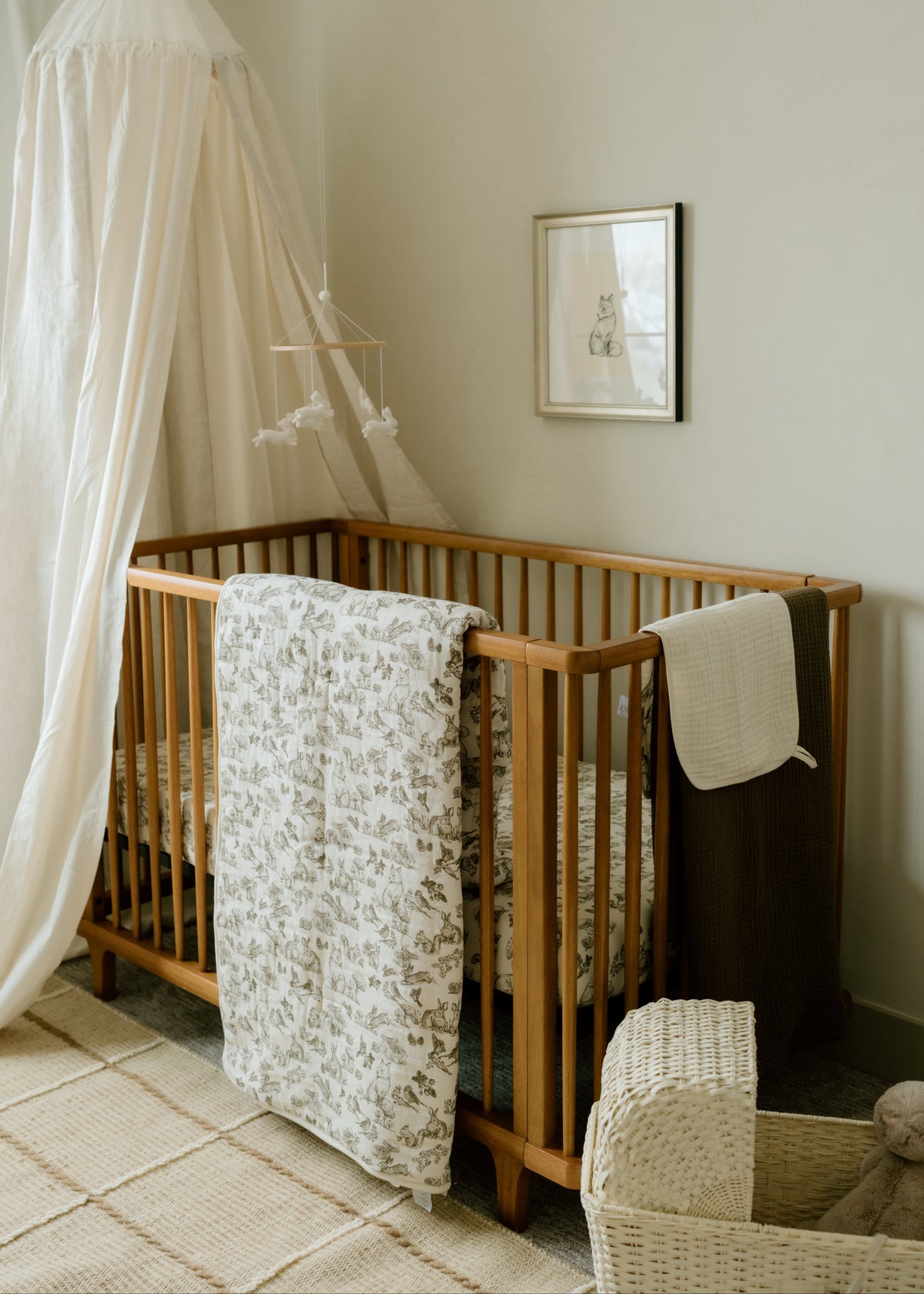 Vintage Safari & Woodland Nursery - Jersey Swaddle Set
