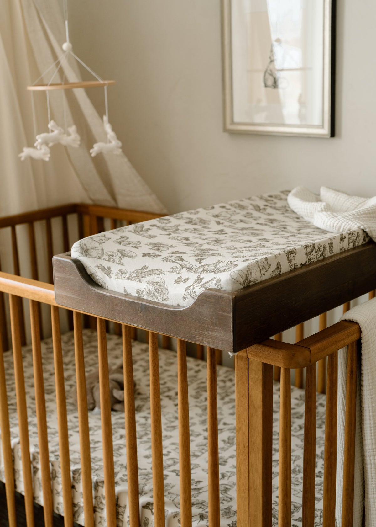 Woodland Nursery - Convertible Bassinet Sheet & Changing Pad Cover