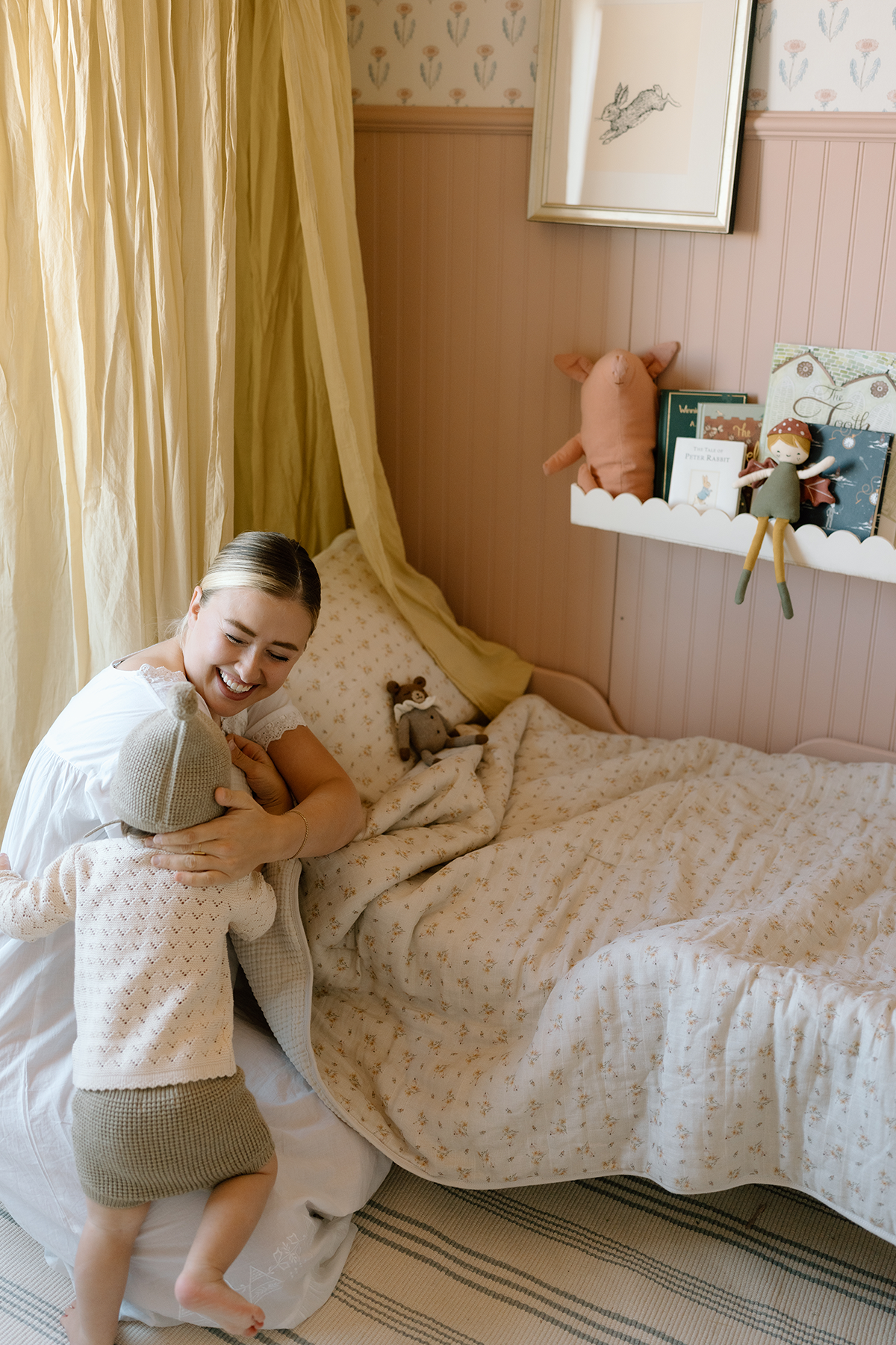 Dainty Floral - Premium Muslin Crib Quilt