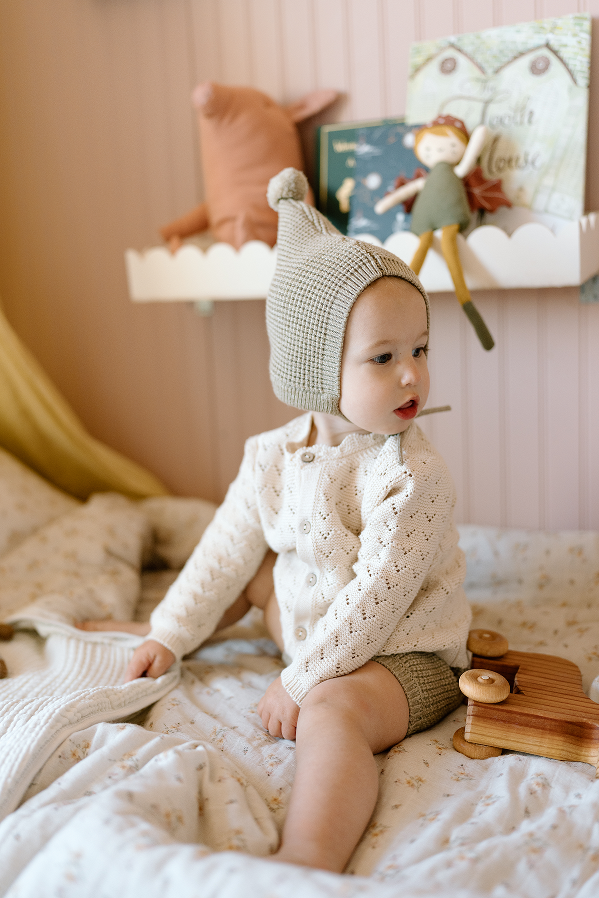 'Dainty Floral' - Premium Muslin Crib Quilt & Sham