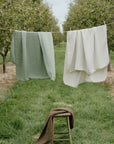 'Sea Moss' Sage Green - Premium Muslin Blanket