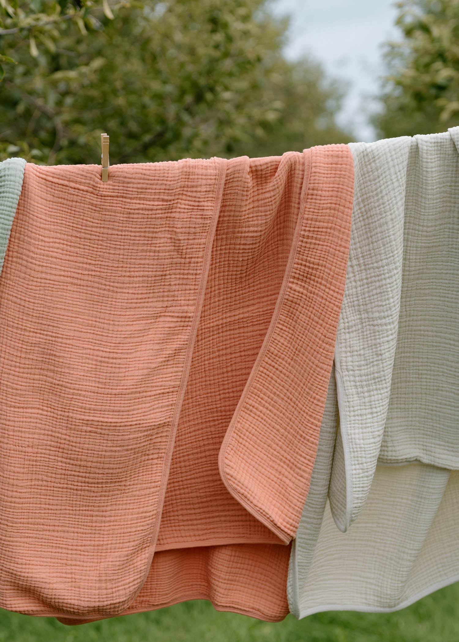 &#39;Rosette&#39; Pink - Premium Muslin Blanket