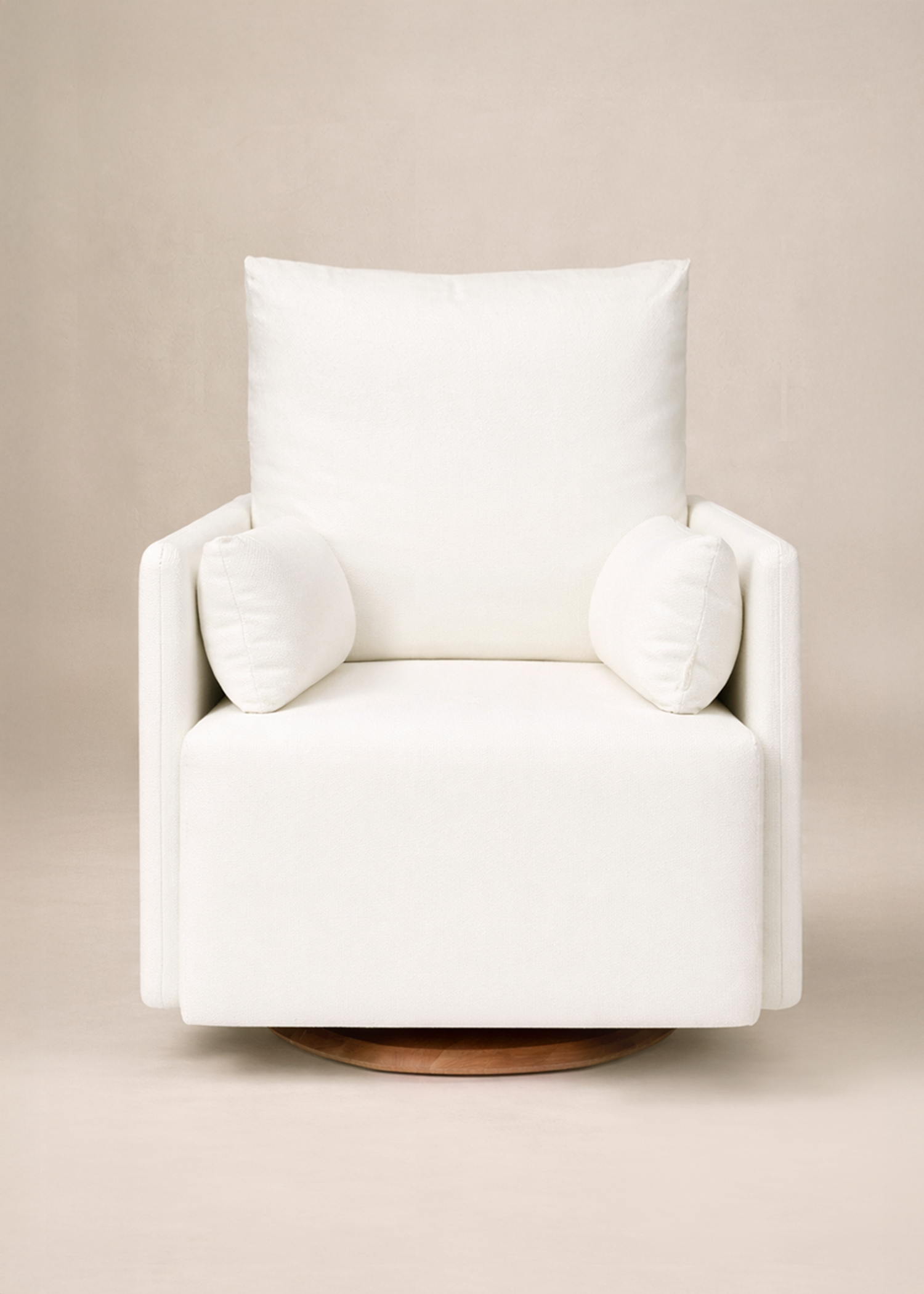 Ollie: Standard Size - Swivel Nursery Glider with Back Recline Feature