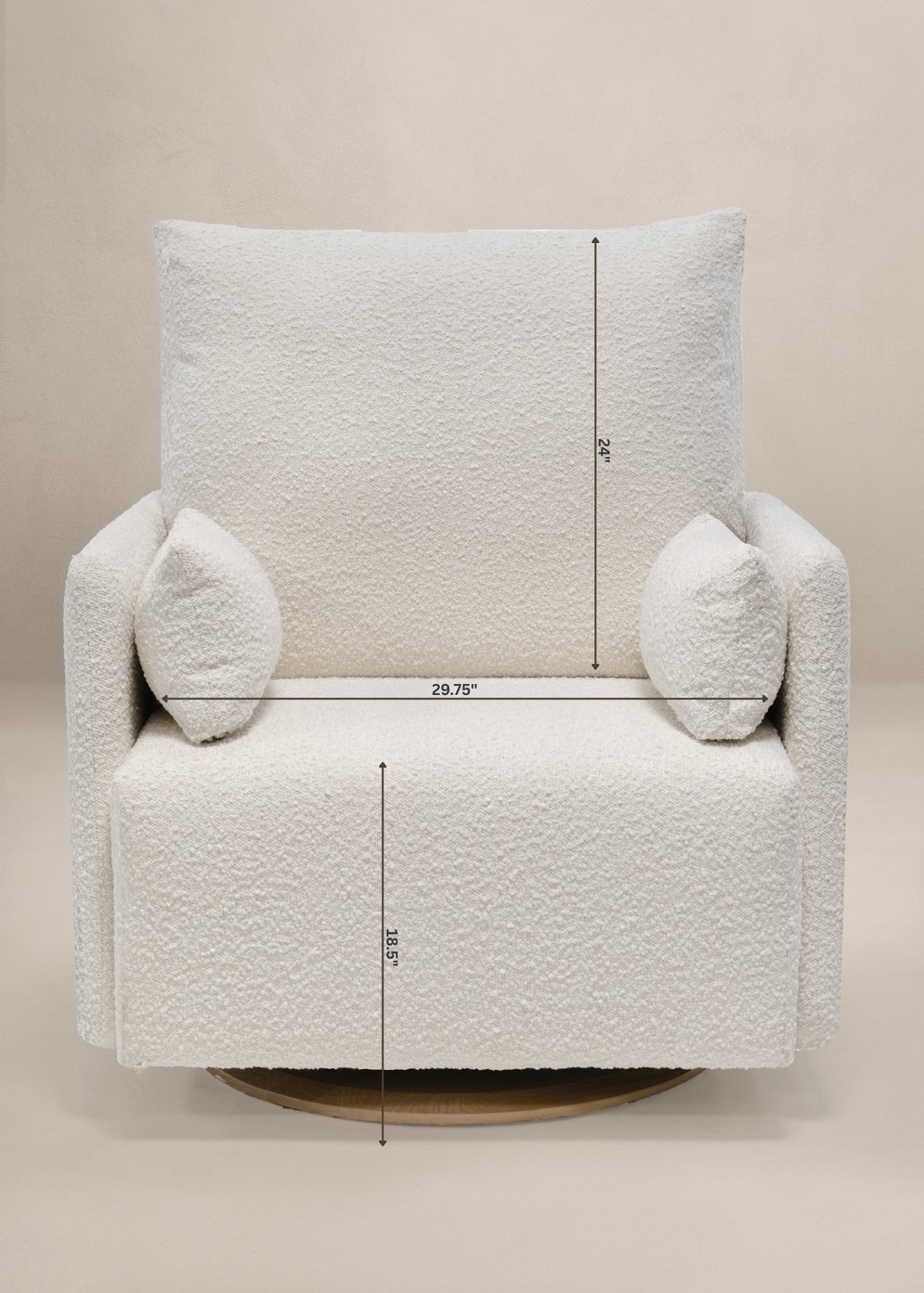 Ollie: a Chair and a Half - Swivel Nursery Glider with Back Recline Feature