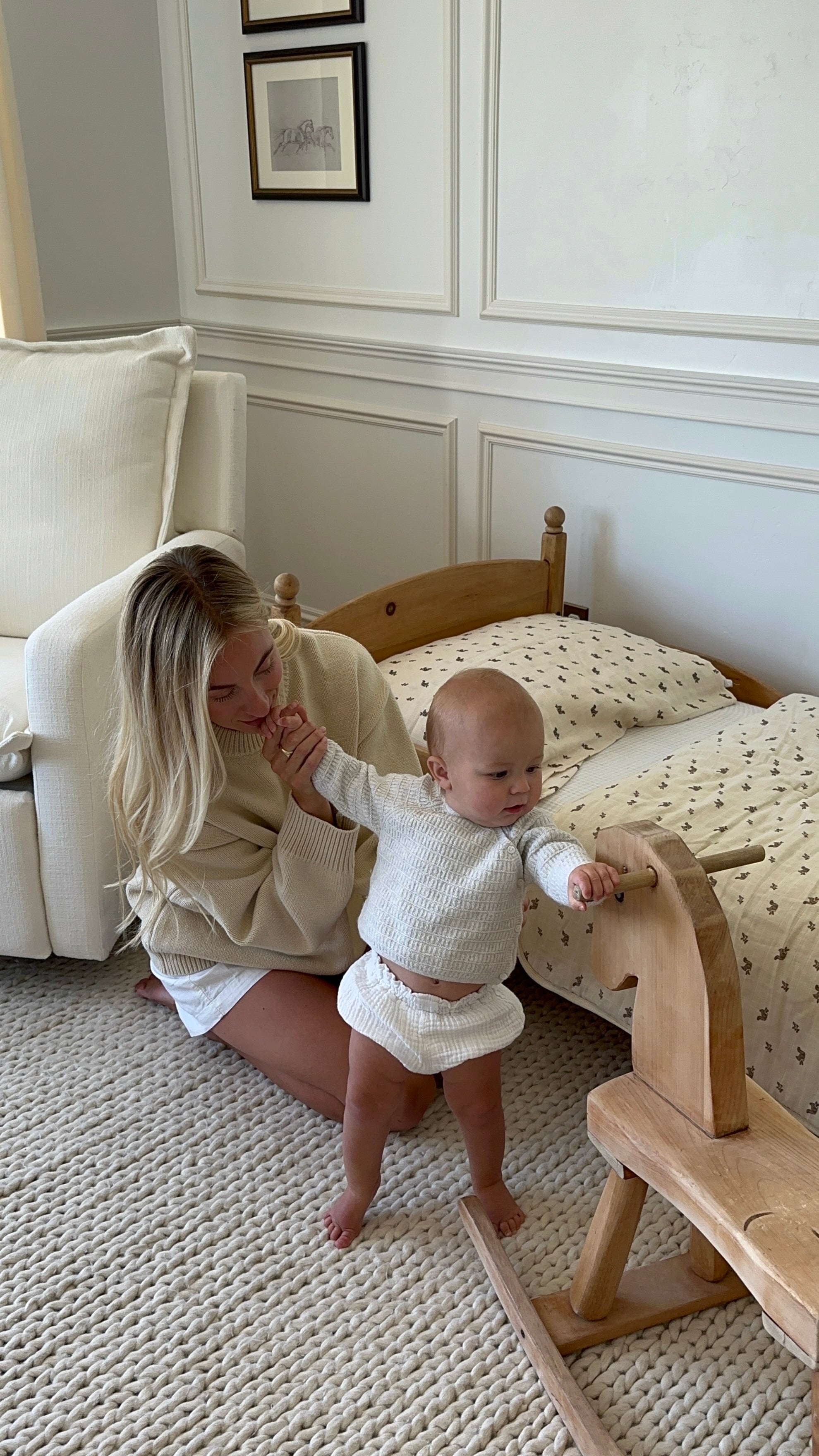 Squirrel - Premium Muslin Crib Quilt & Sham