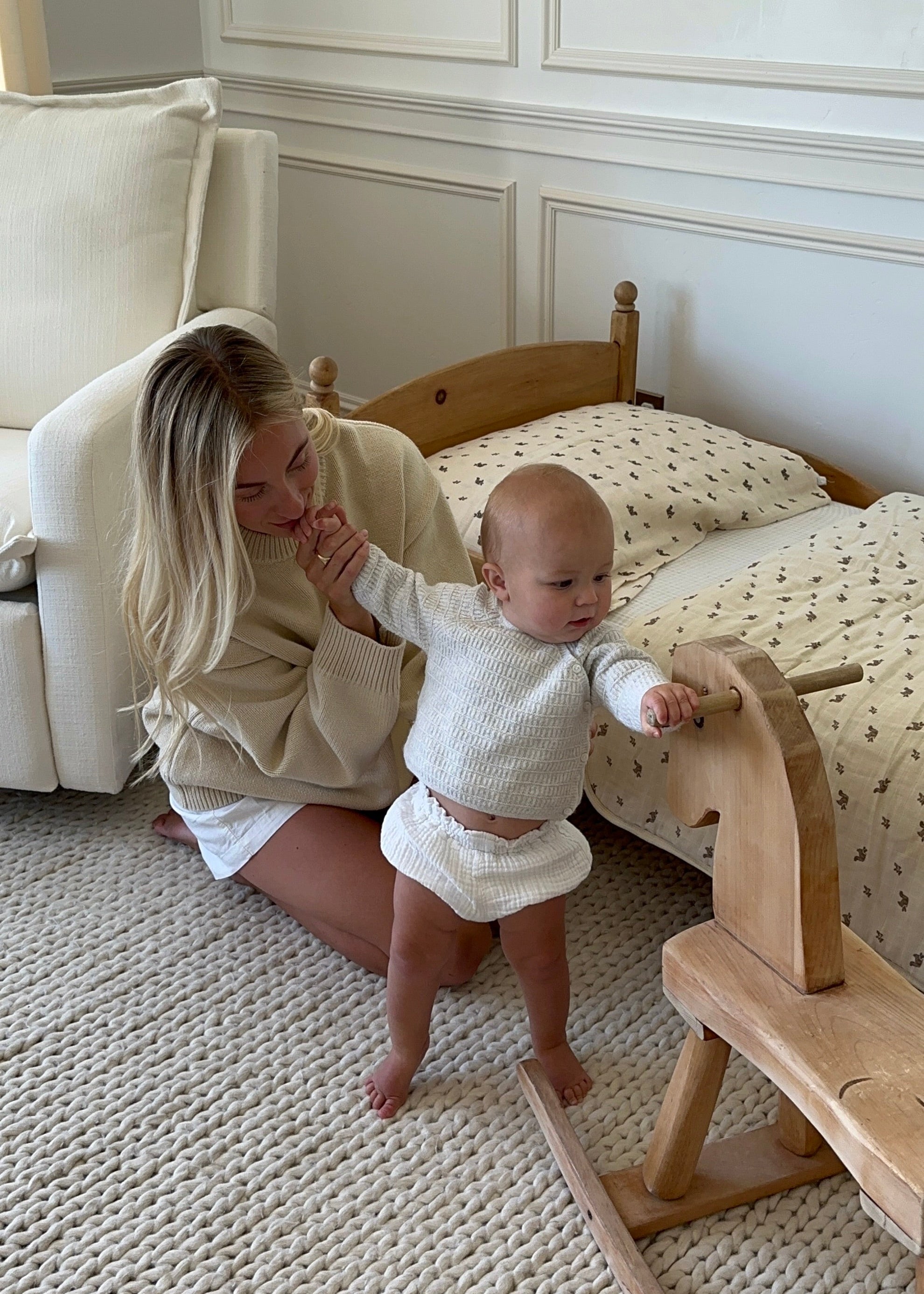 Squirrel - Premium Muslin Crib Quilt & Sham Set