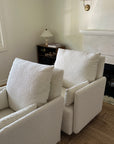 Ollie: a Chair and a Half - Swivel Nursery Glider with Back Recline Feature