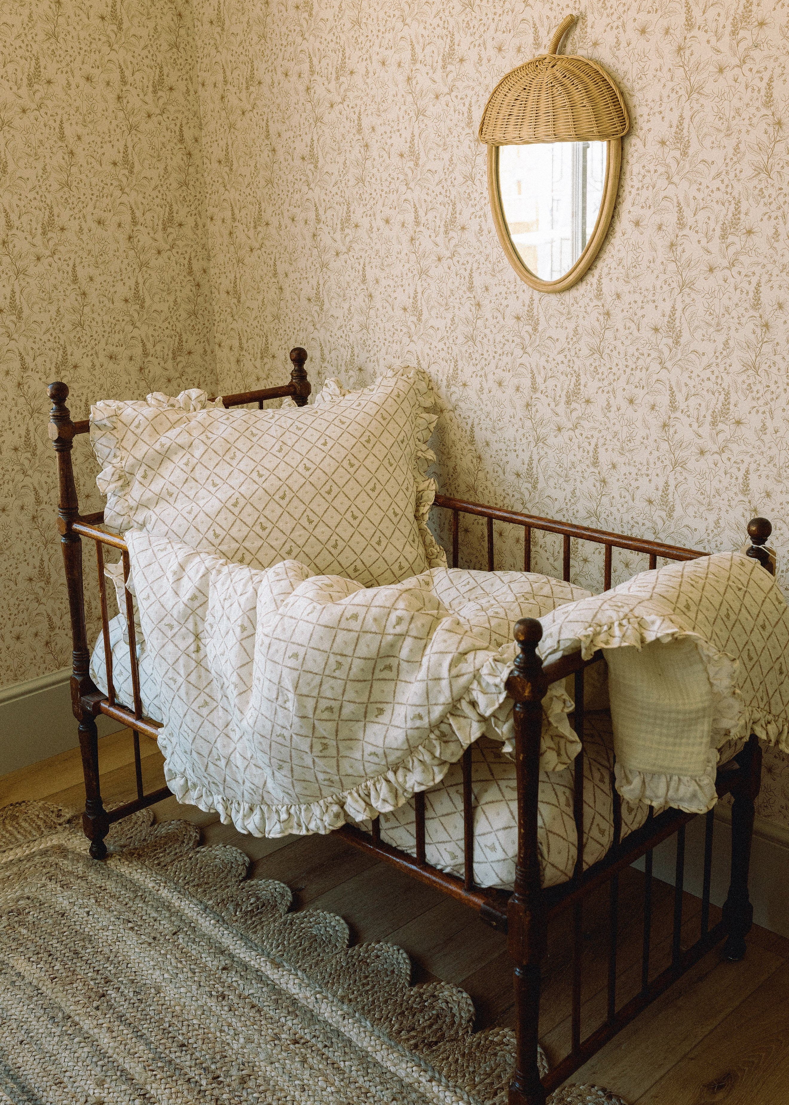 Butter Yellow Duck - Premium Muslin Crib Quilt & Sham Set