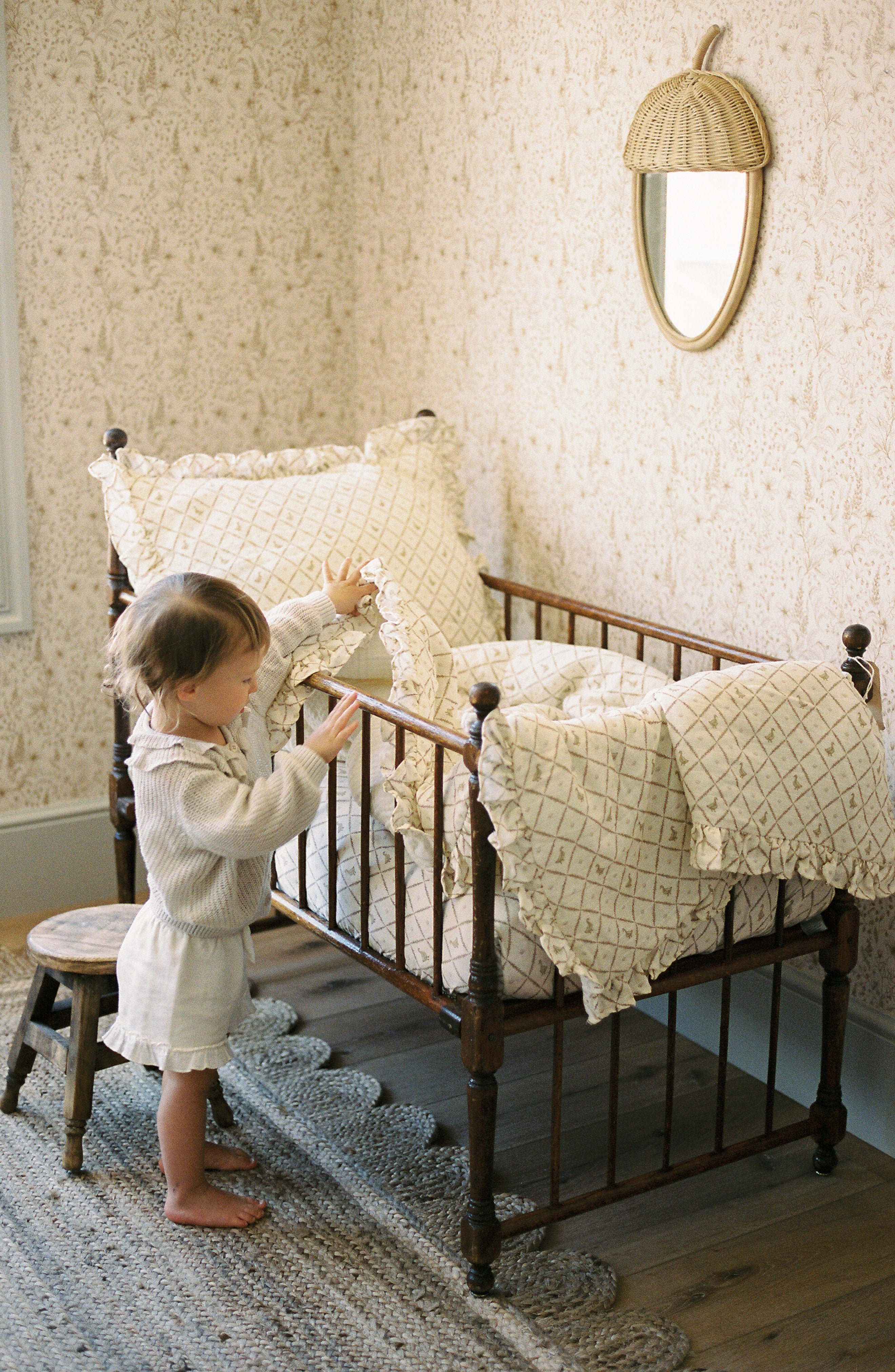 Butter Yellow Duck - Premium Muslin Crib Quilt & Sham Set