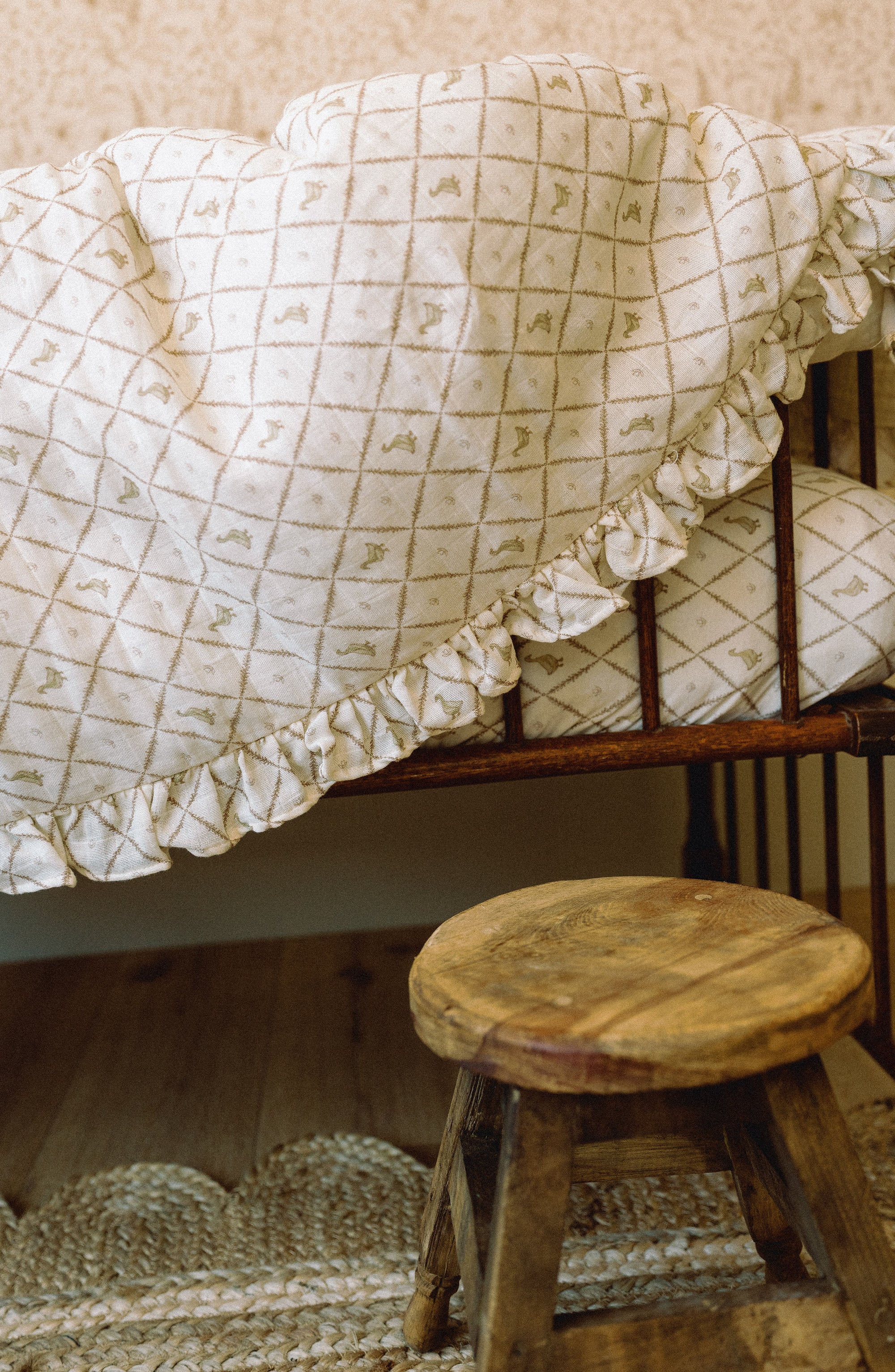 'Duck' - Premium Muslin Crib Quilt & Sham