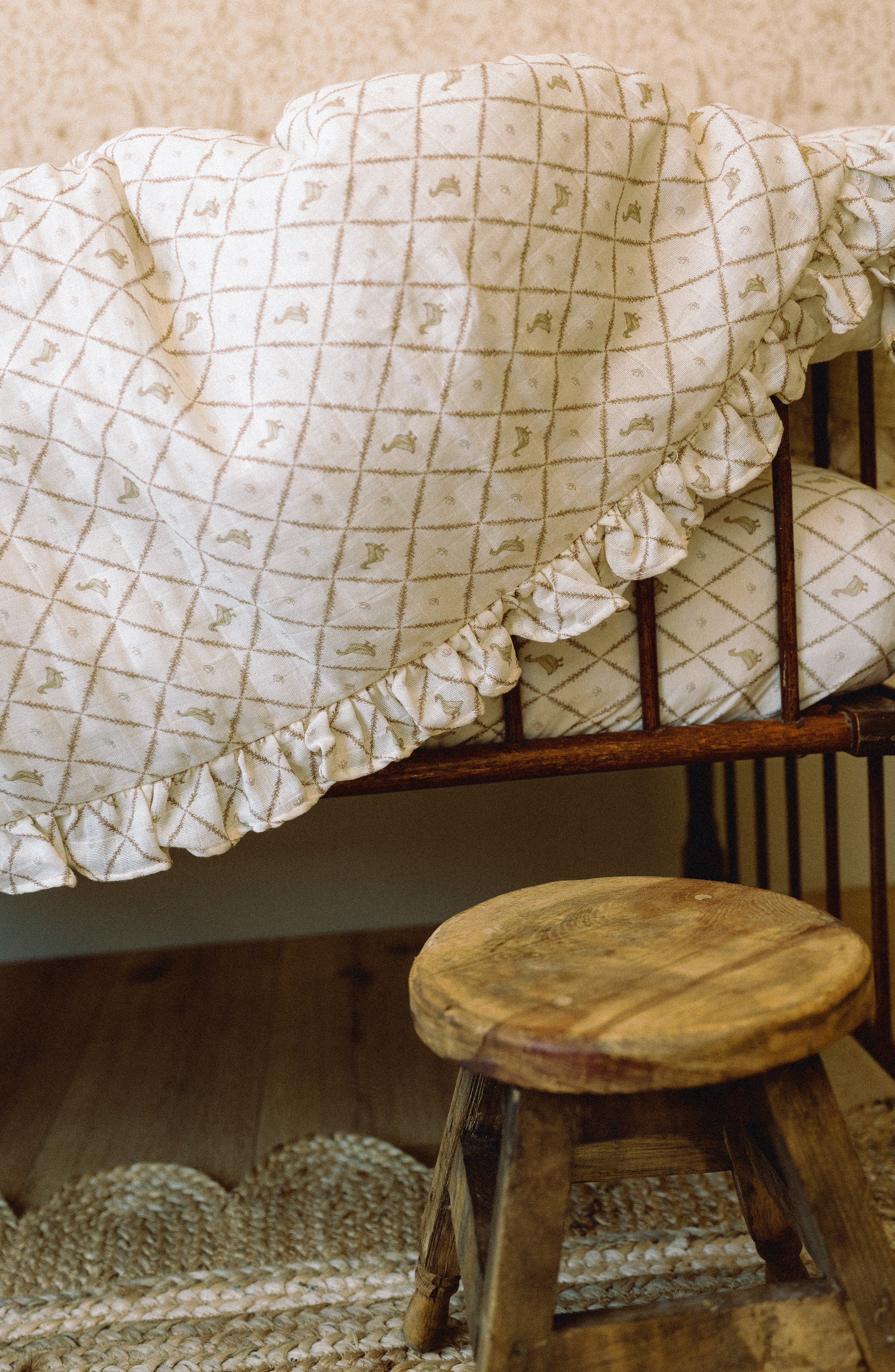 Butter Yellow Duck - Premium Muslin Crib Quilt & Sham Set