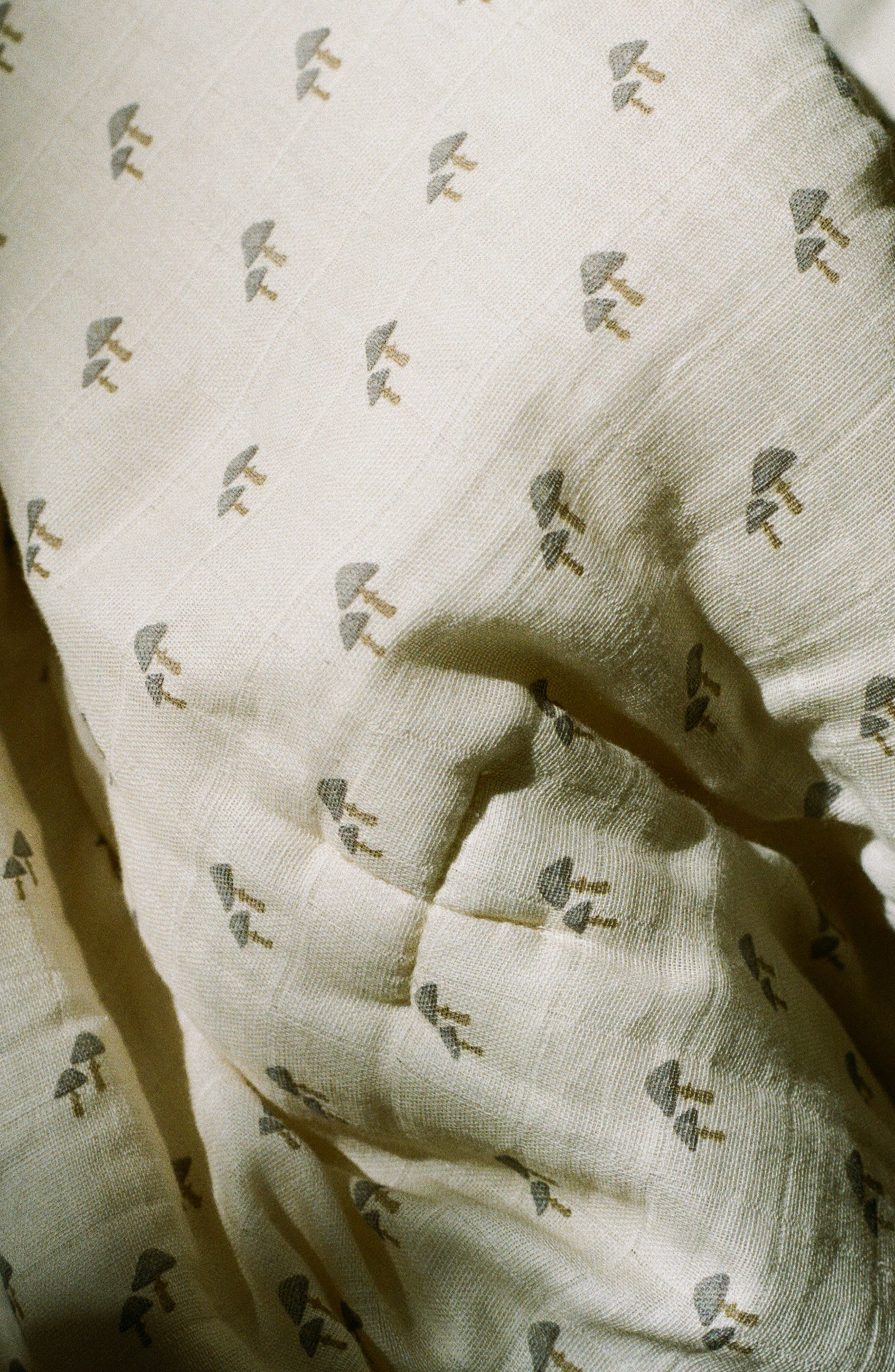 'Mushroom' - Premium Muslin Crib Quilt & Sham