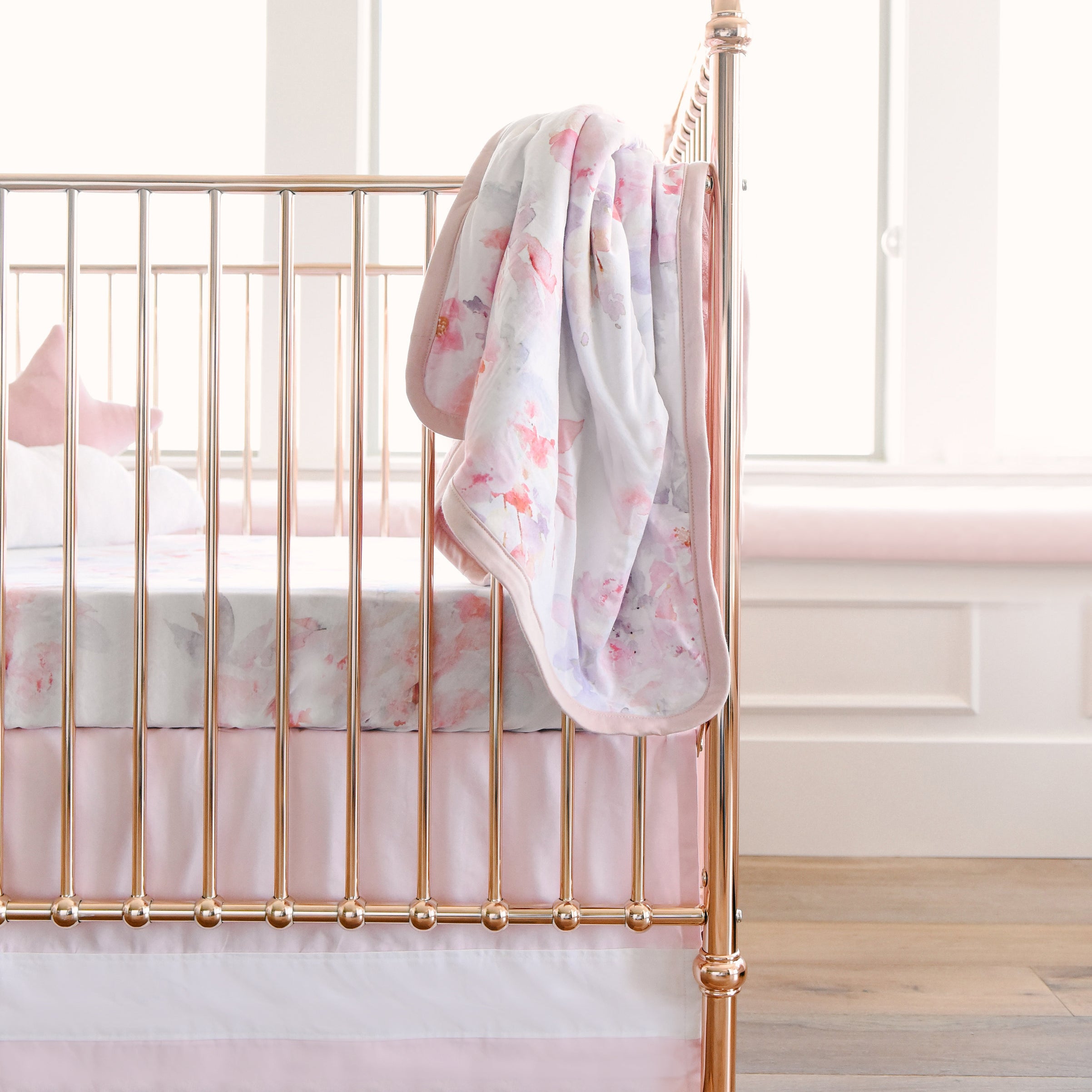 Prim Floral - Cuddle Plush Infant Blanket