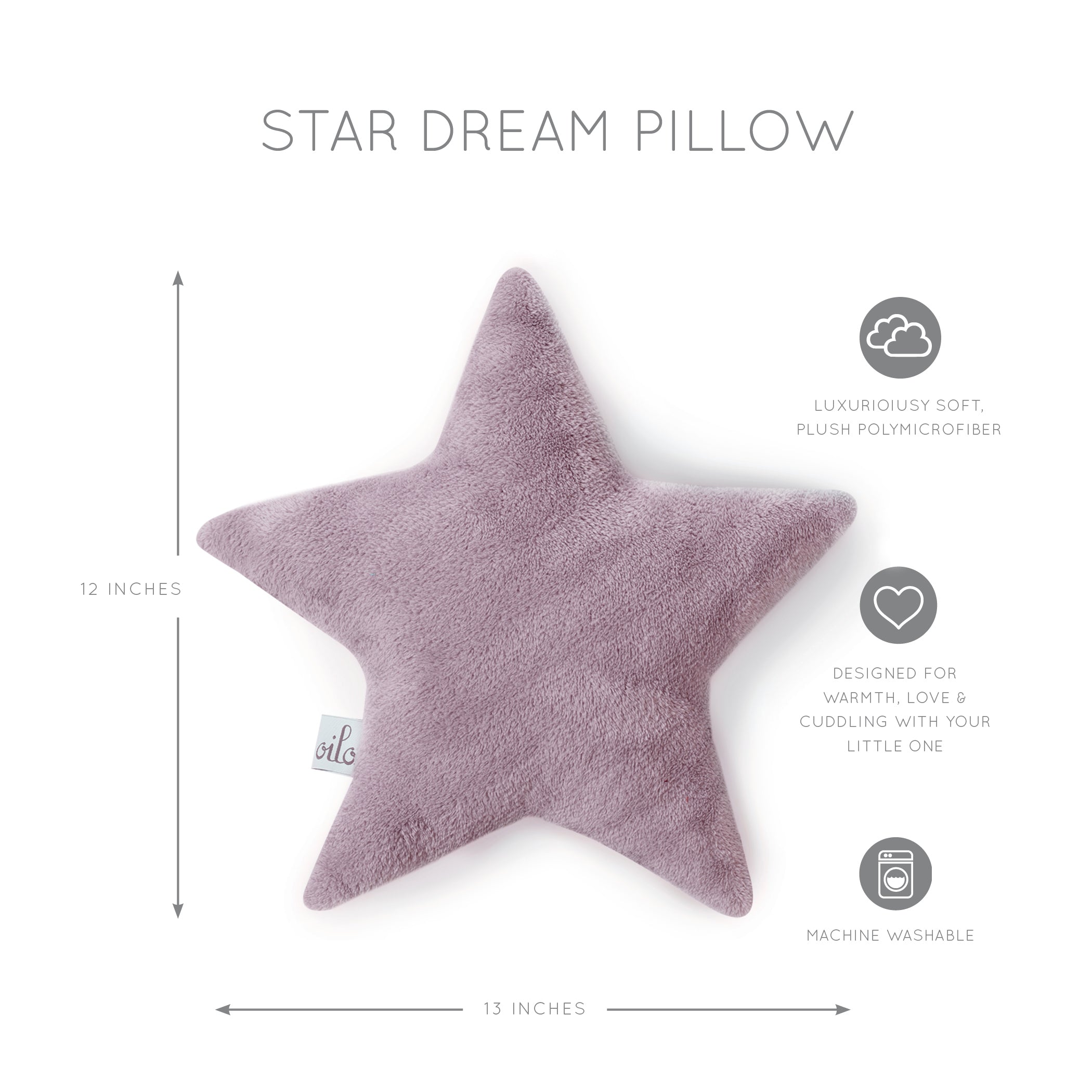 Plush Star Dream Pillow - Lavender