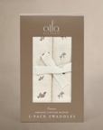 'Squirrel' & 'Mushroom' - Muslin Swaddle Blanket Set