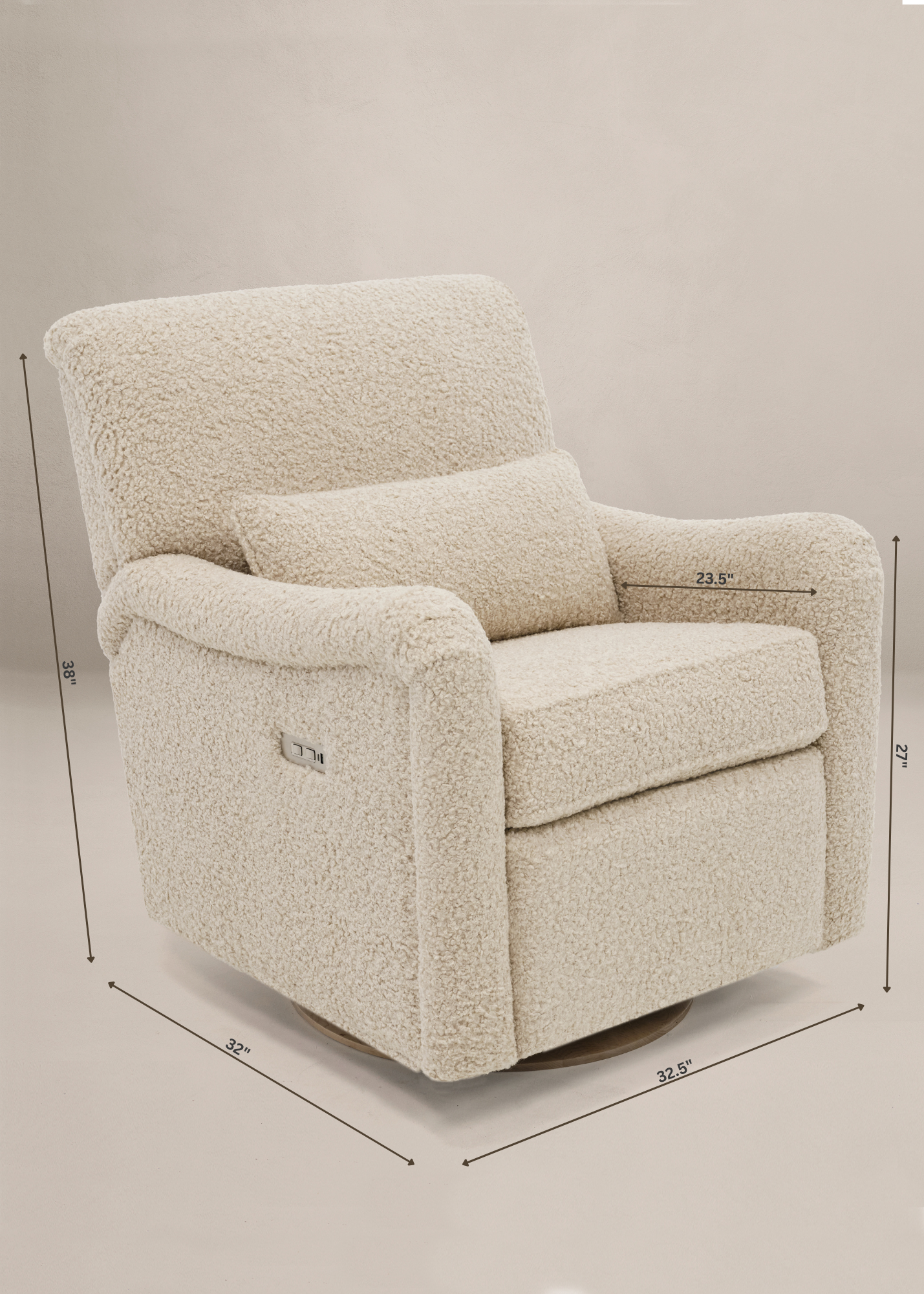 Teddy Gliding Swivel Nursery Recliner