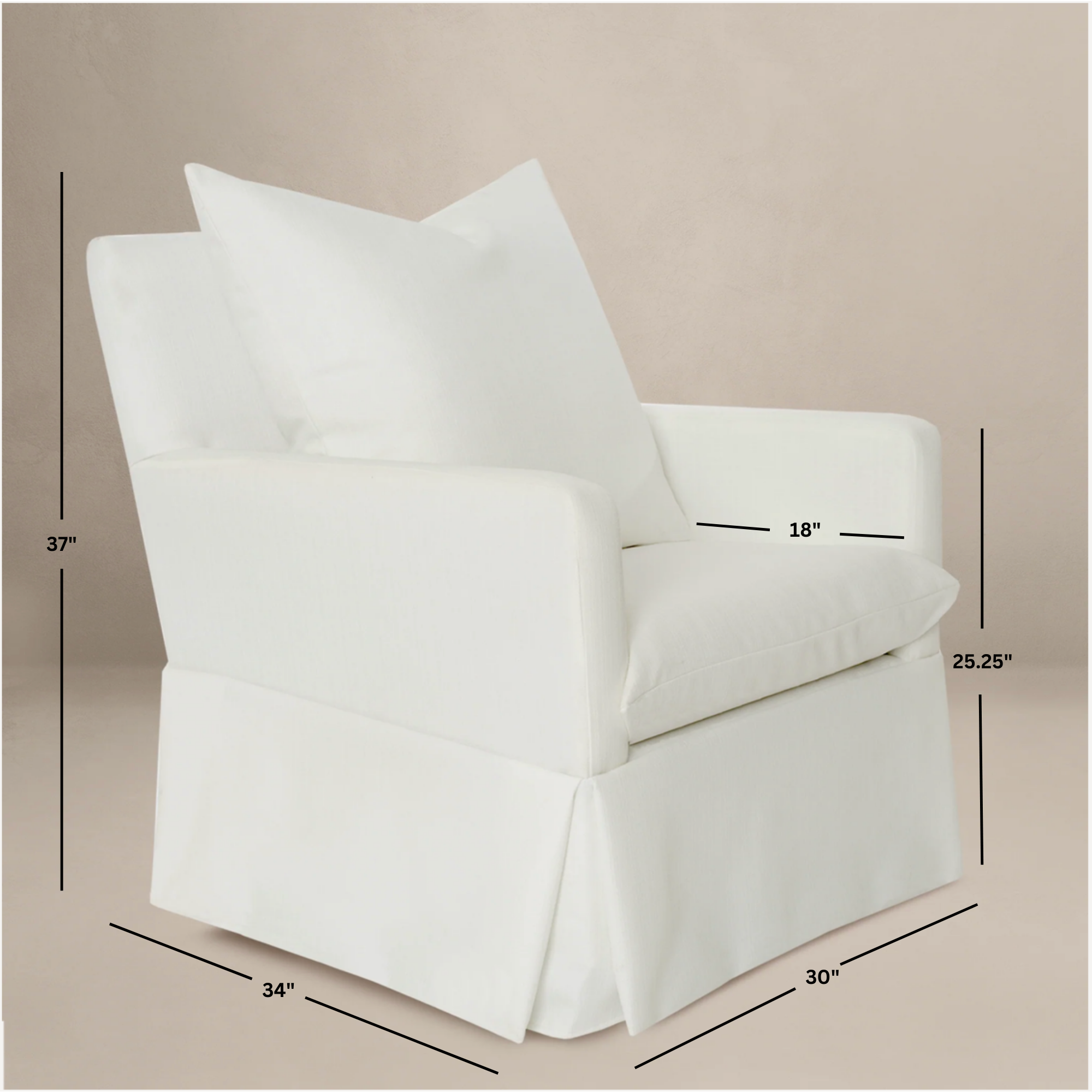 Zoey Swivel Nursery Glider