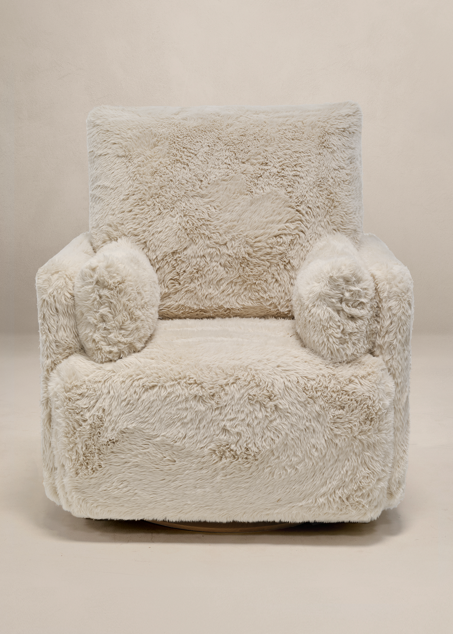 Ollie: a Chair and a Half - Swivel Nursery Glider with Back Recline Feature - Aussie Faux Hide