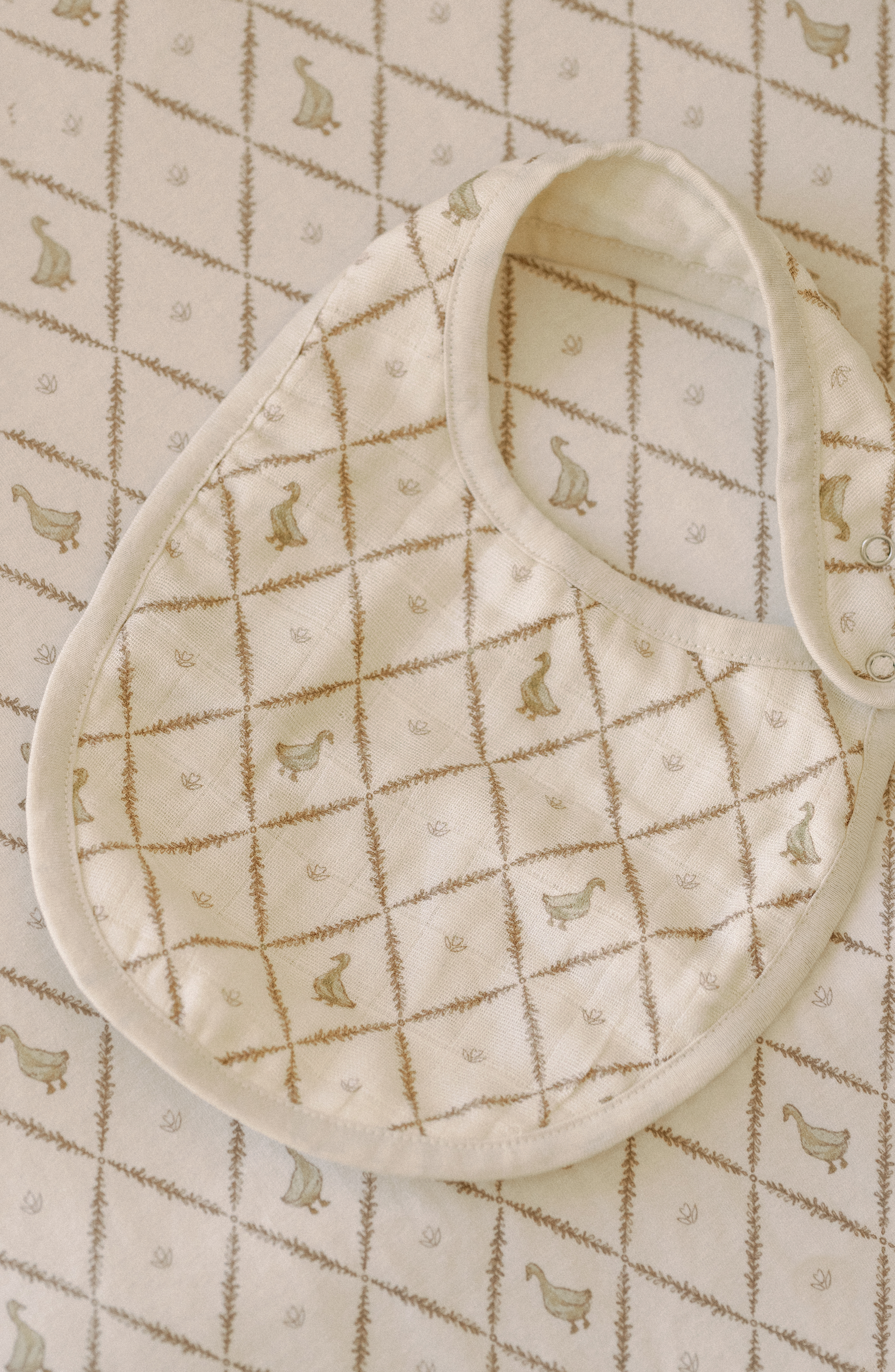 Bears & Butter Yellow Ducks - Premium Muslin Bib 2-Pack