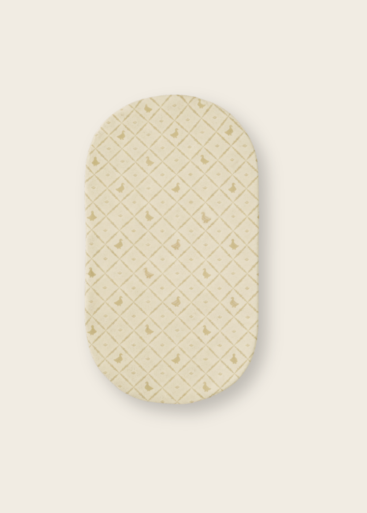 Butter Yellow Duck - Convertible Moses Basket Sheet & Extra Small Changing Pad Cover