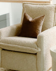 Drew – Gliding Swivel Nursery Recliner - Sheepskin Linen