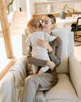 Flynn – Gliding Swivel Nursery Recliner - High Performance Basket Sand