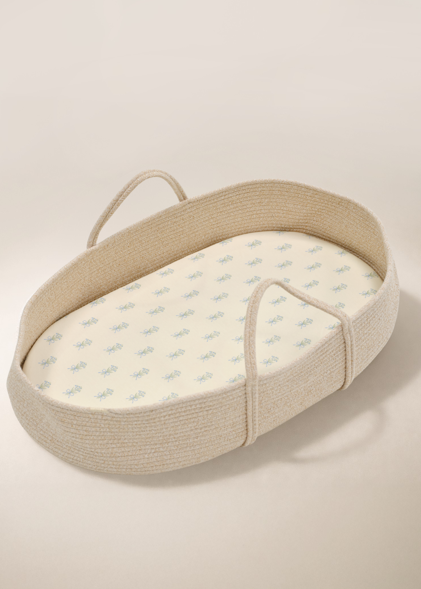 Lily of the Valley - Convertible Moses Basket Sheet & Extra Small Changing Pad Cover