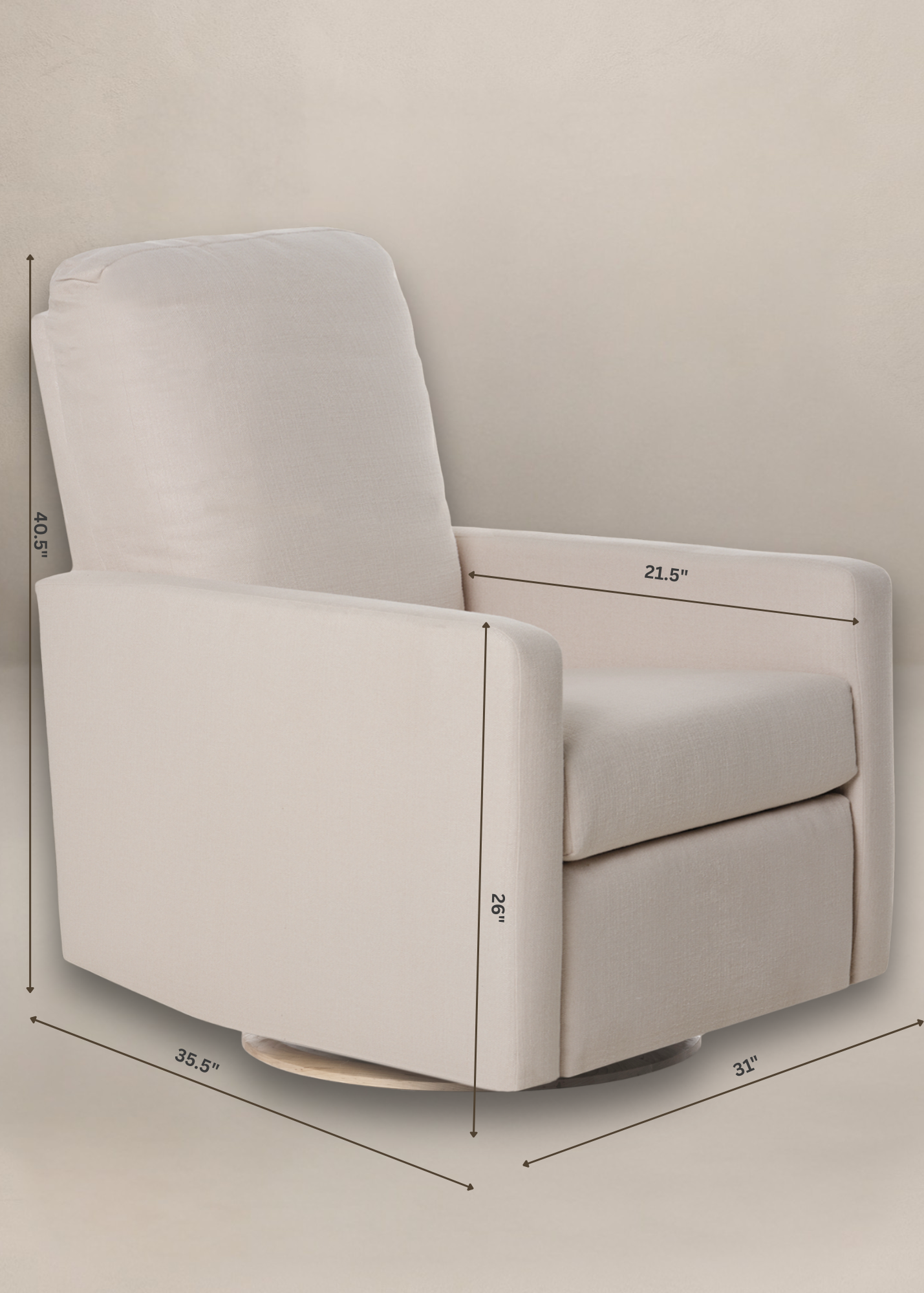 Drew Gliding Swivel Nursery Recliner
