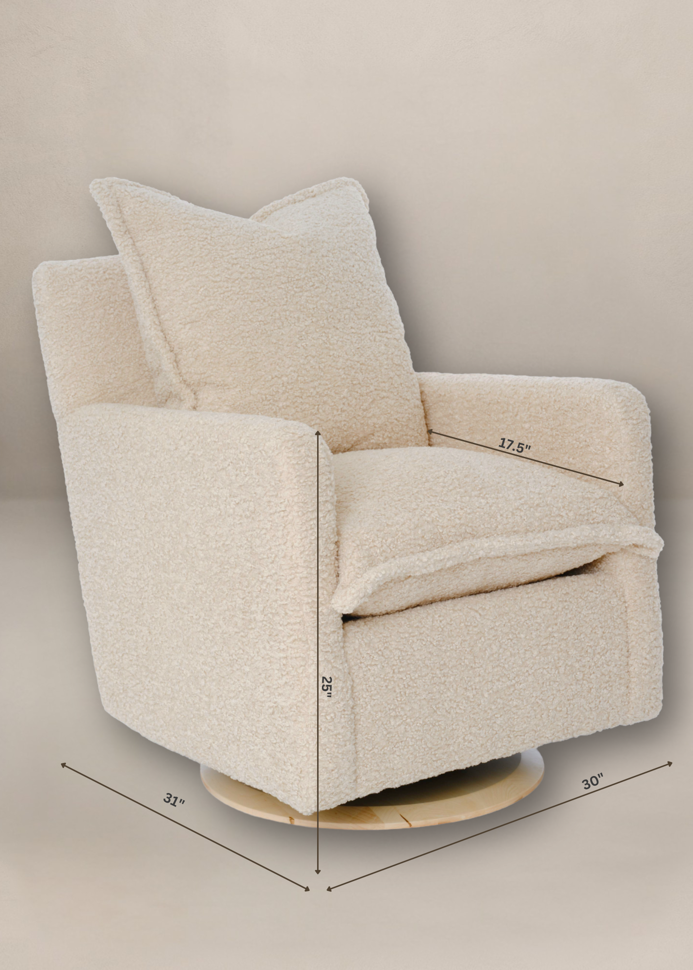 Nola Swivel Nursery Glider