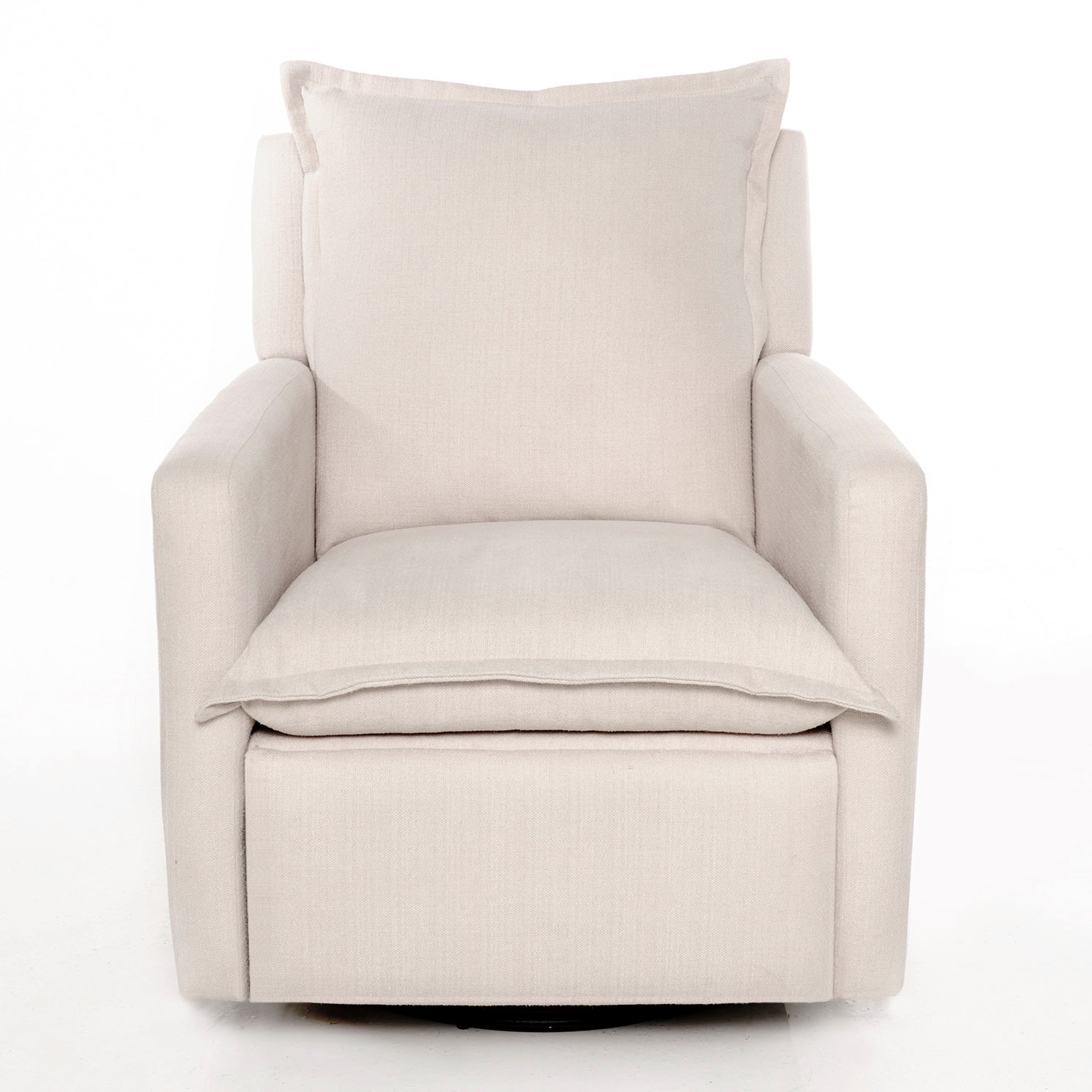 Flynn – Gliding Swivel Nursery Recliner - High Performance Basket Sand