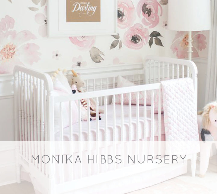 CELEBRITY SPOTLIGHT: Monika Hibbs’s Oh-So Sweet Blush Pink Nursery