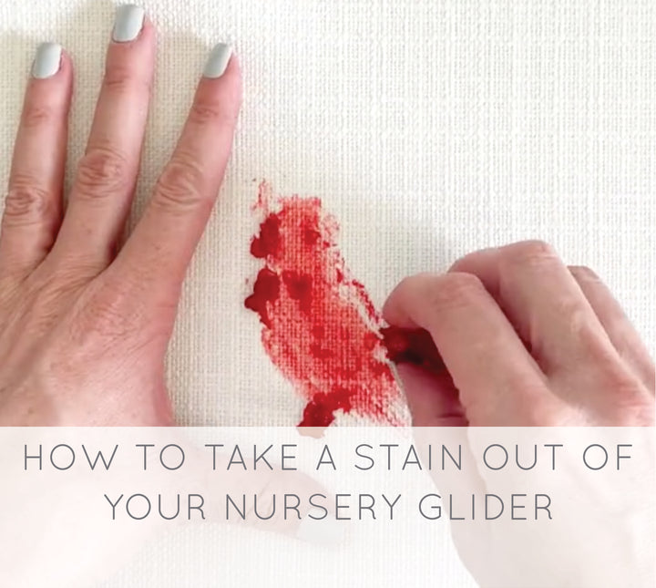 How To Take A Stain Out Of Your Nursery Glider