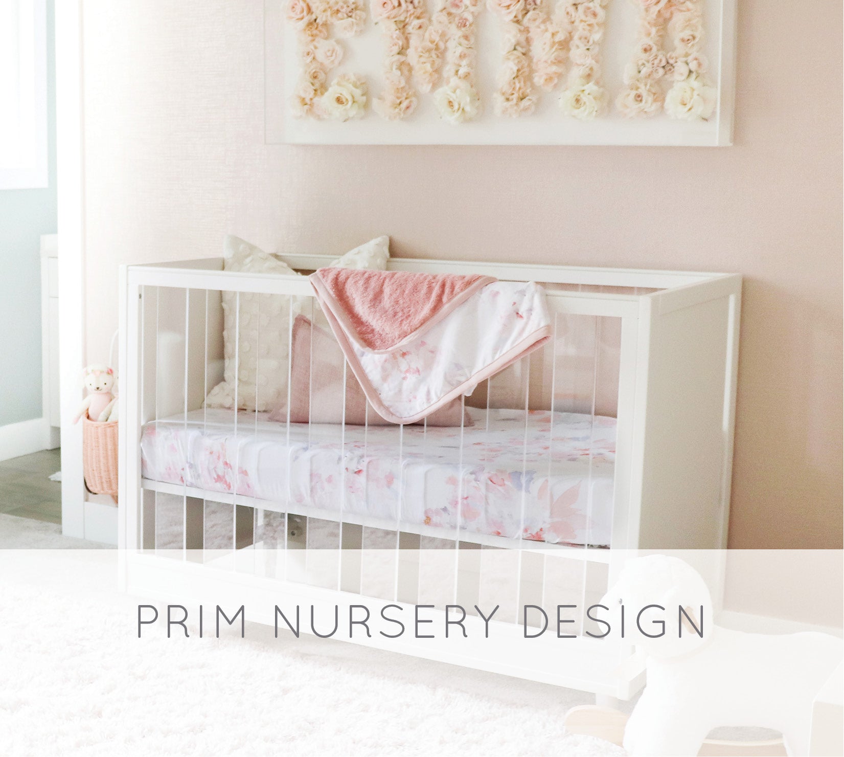 Prim Floral Nursery Design Inspiration by Melissa Grace Design