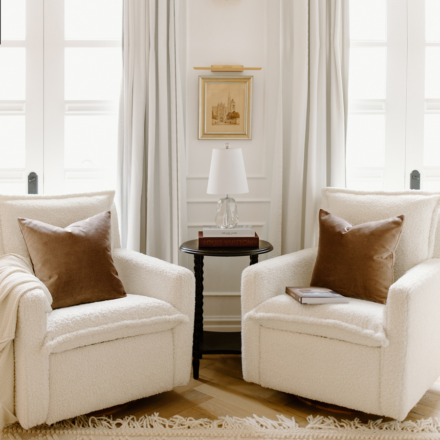 Faux Mohair 'Mink' Throw Pillow