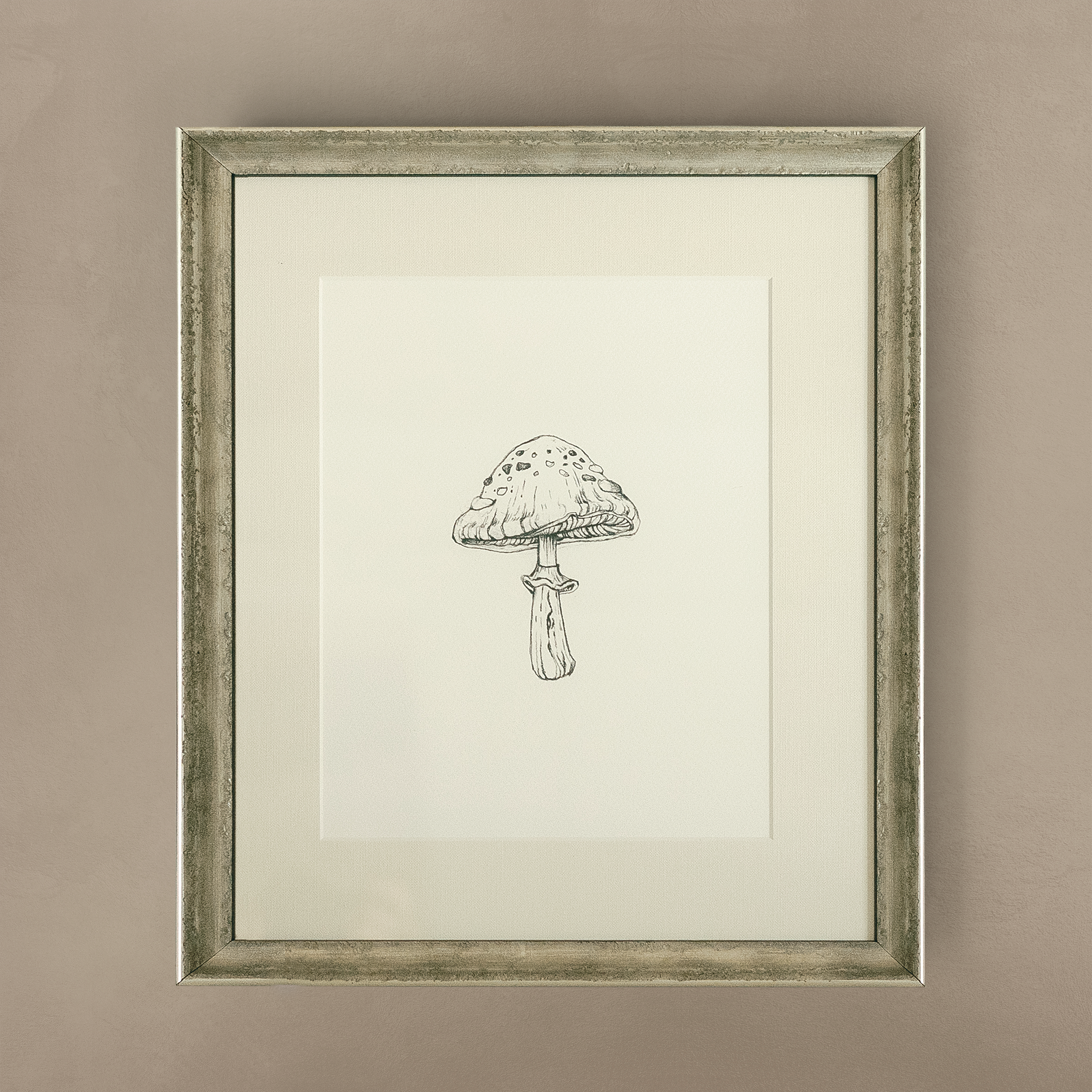 The 'Mushroom' Framed Art