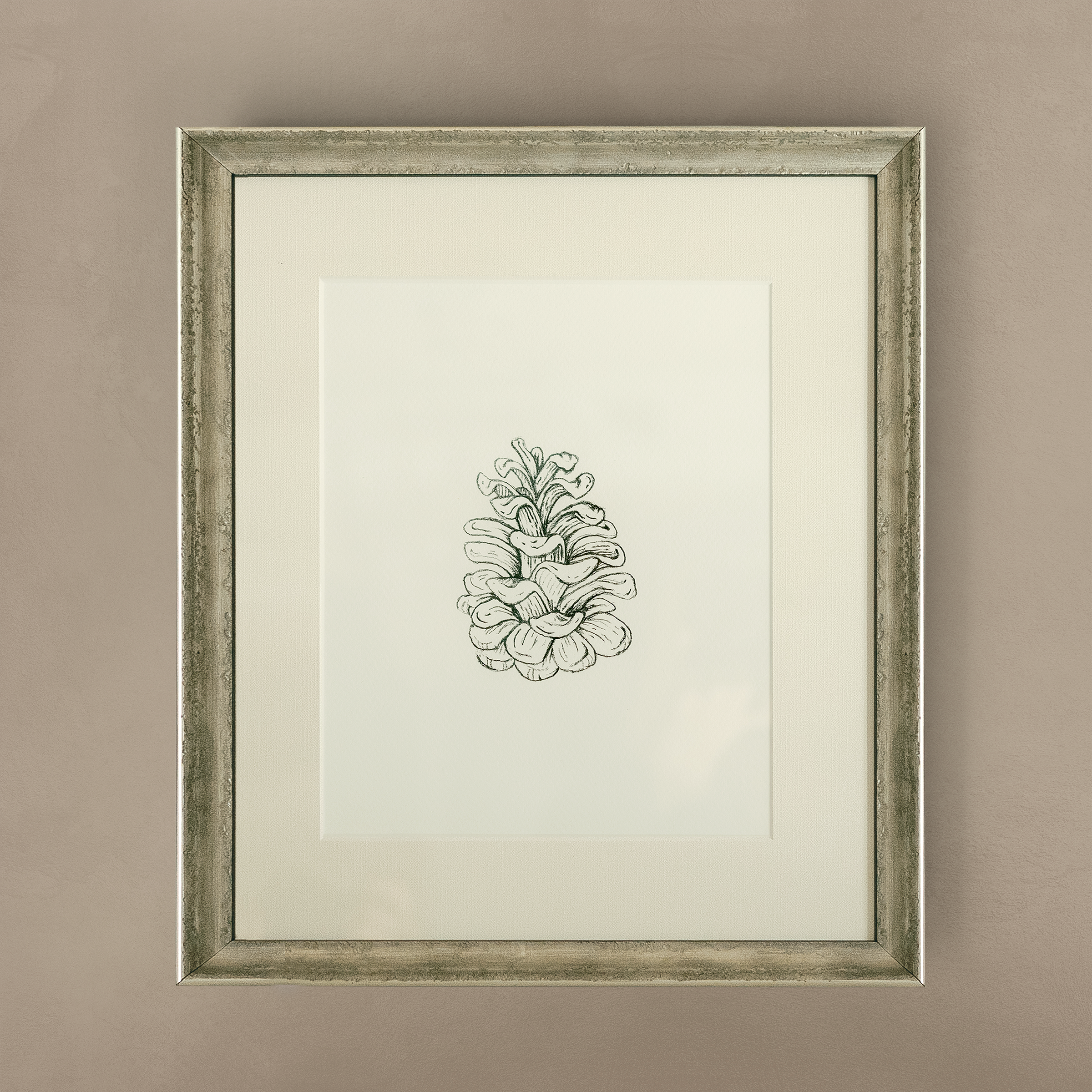 The 'Pinecone' Framed Art