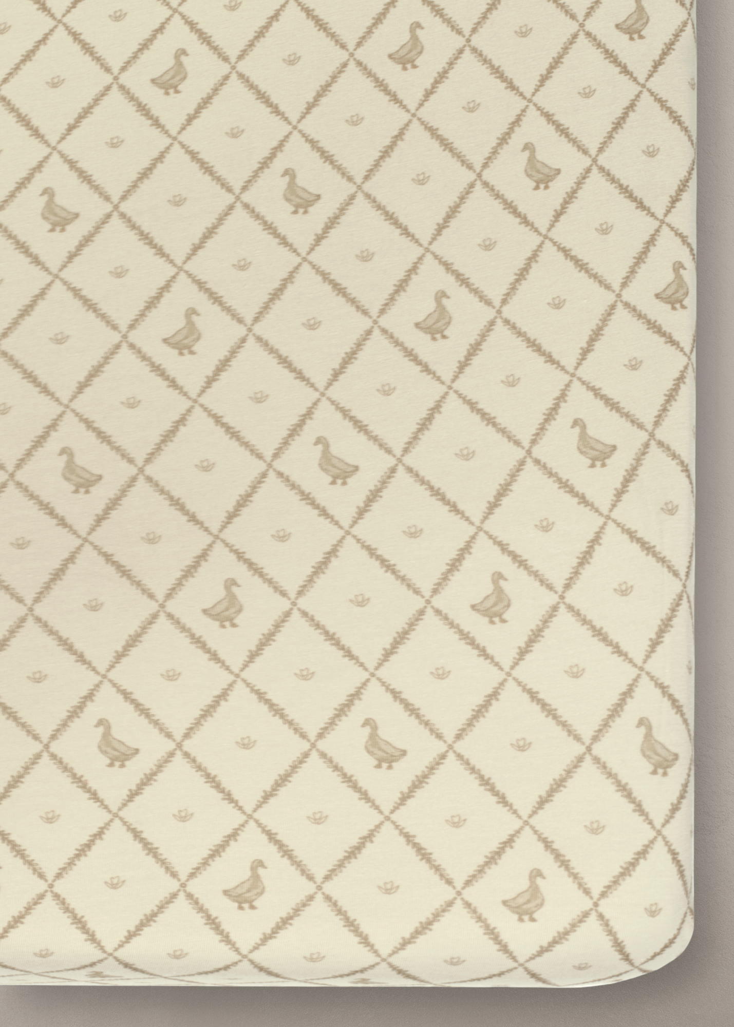 Butter Yellow Duck - Crib Sheet