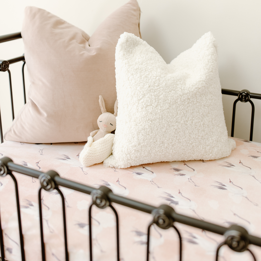 Faux Sheepskin Pillow - Cloud