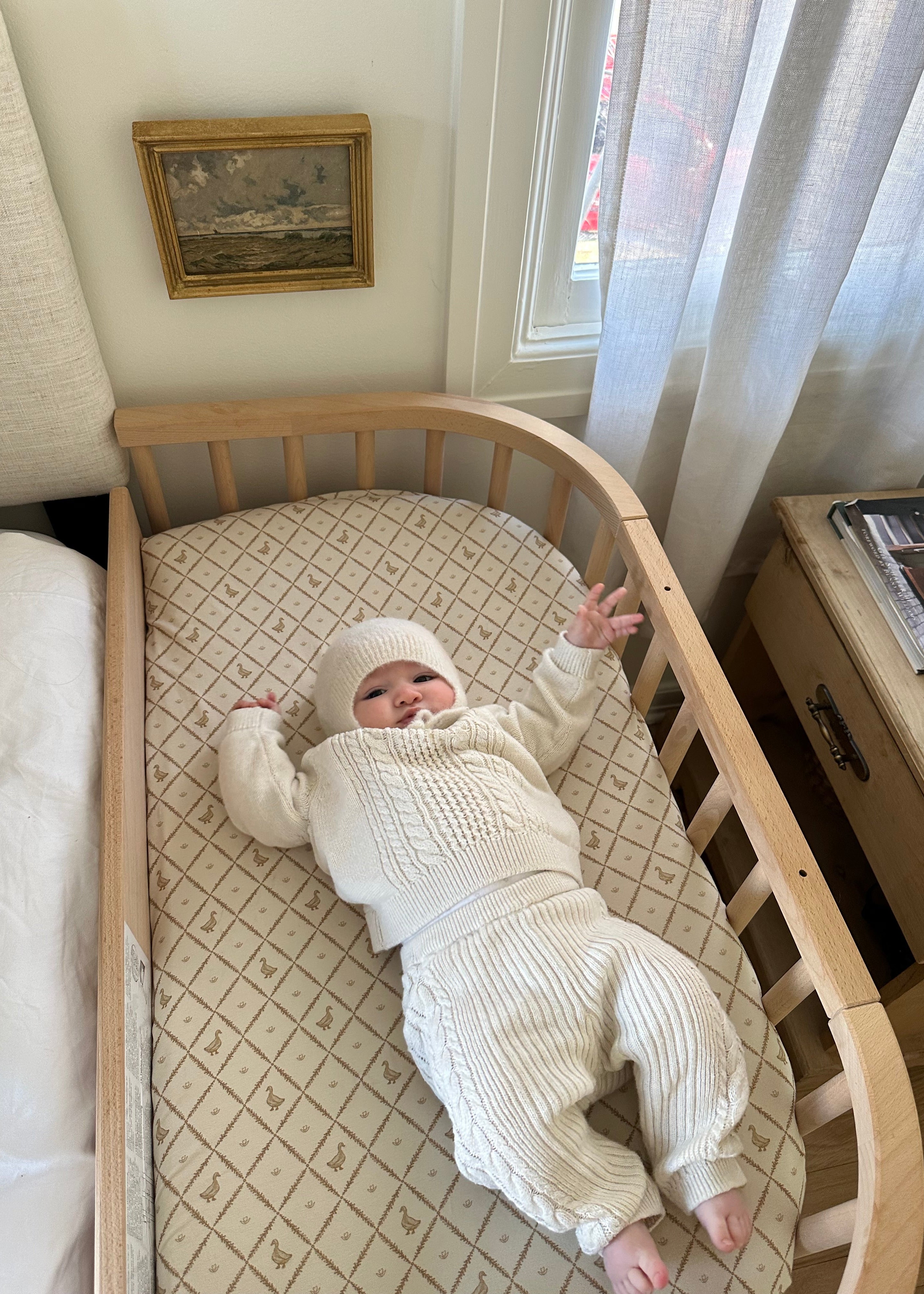 Butter Yellow Duck - Crib Sheet