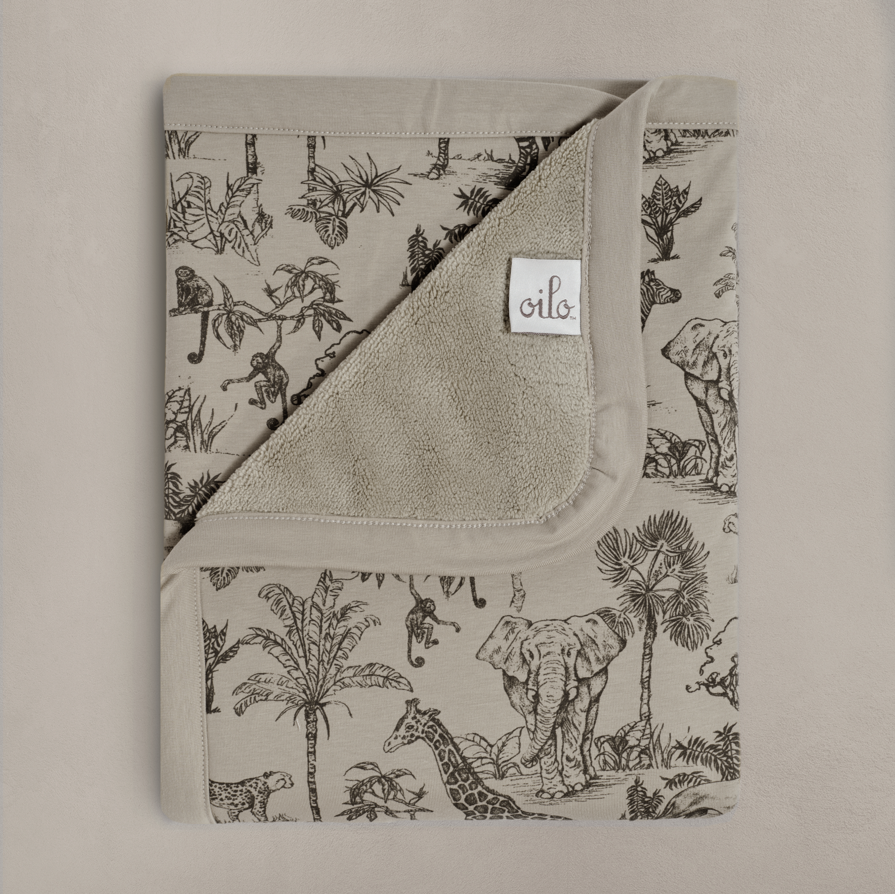 'Vintage Safari' Nursery - Cuddle Plush Infant Blanket