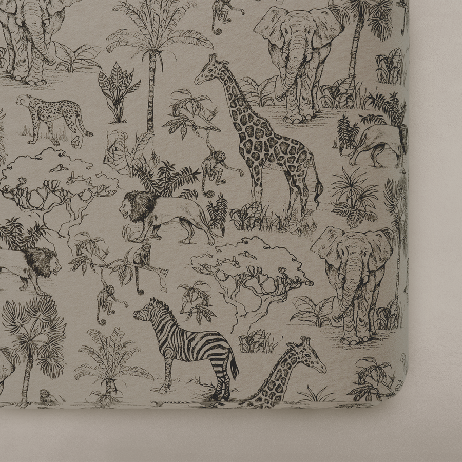 'Vintage Safari' Nursery - Crib Sheet