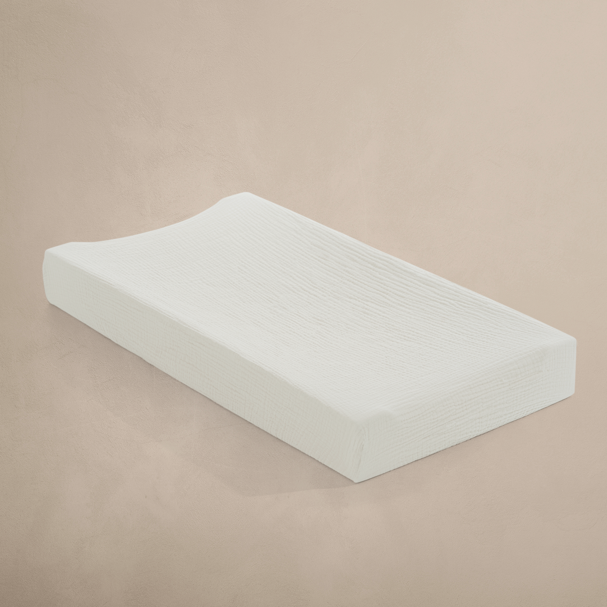 'Eggshell' Creme - Premium Muslin Changing Pad Cover